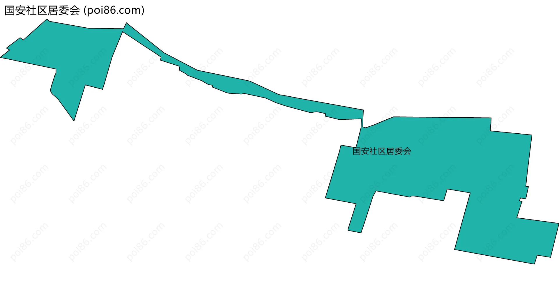 国安社区居委会边界地图