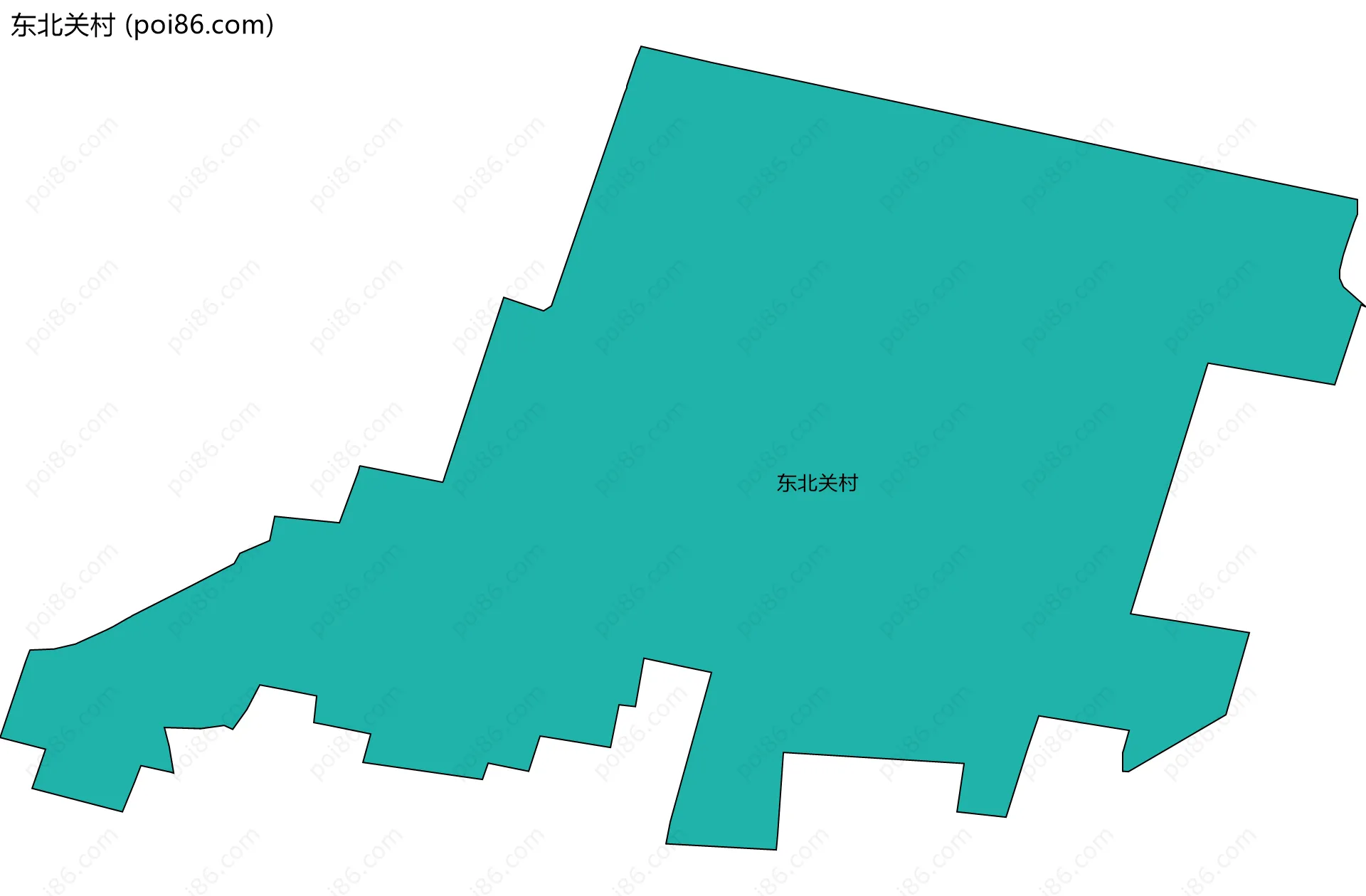 东北关村边界地图
