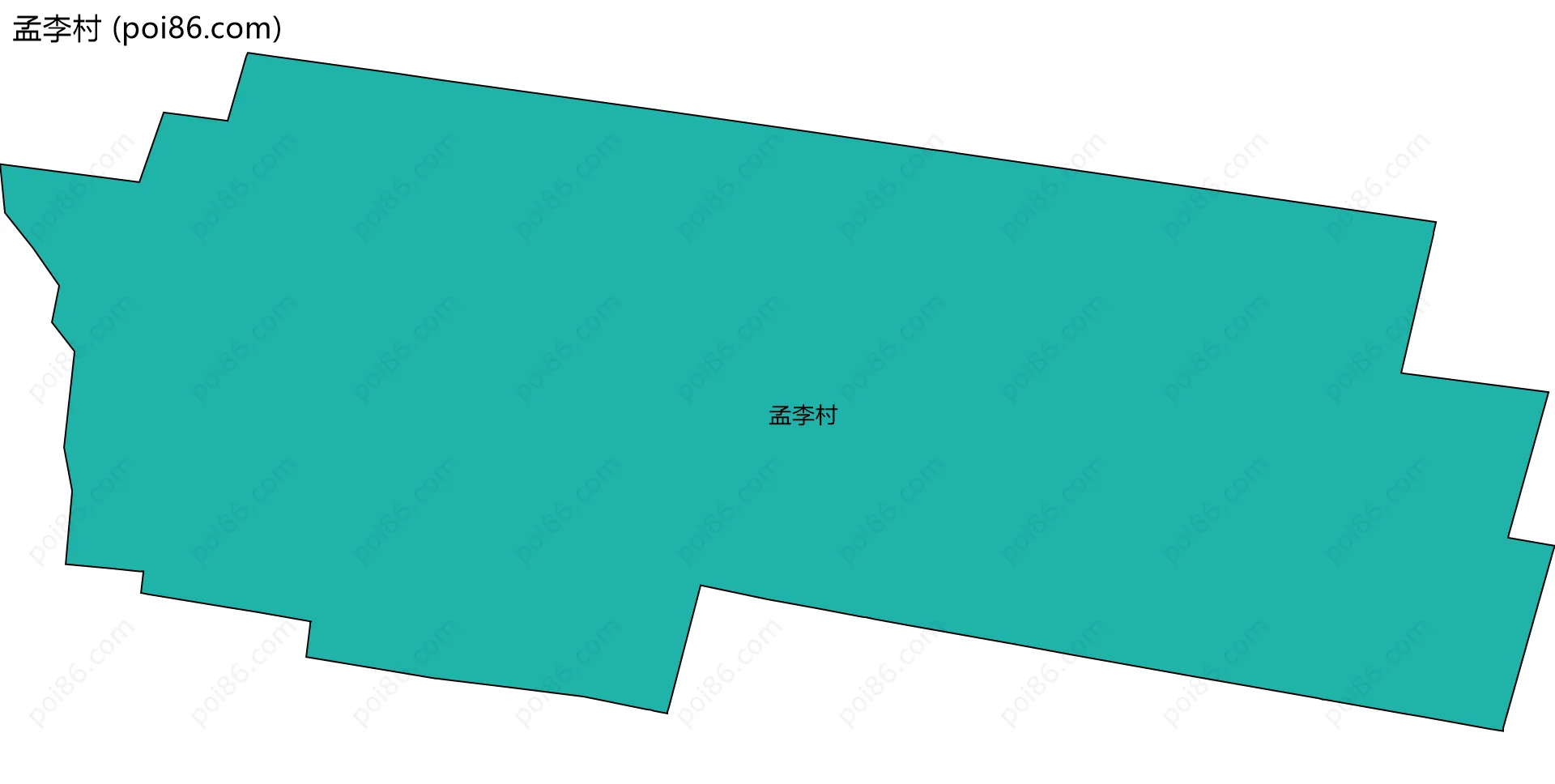 孟李村边界地图