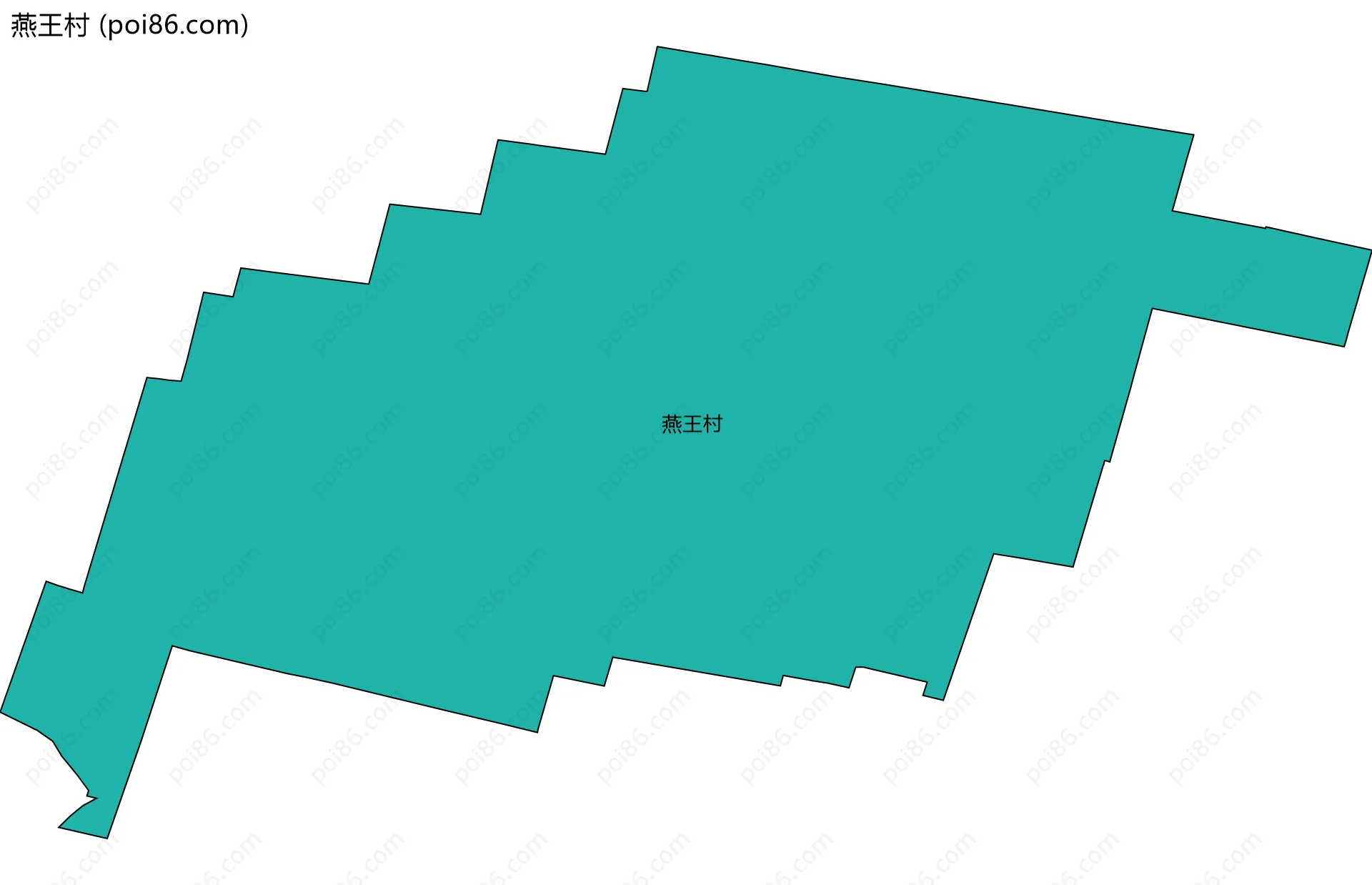 燕王村边界地图