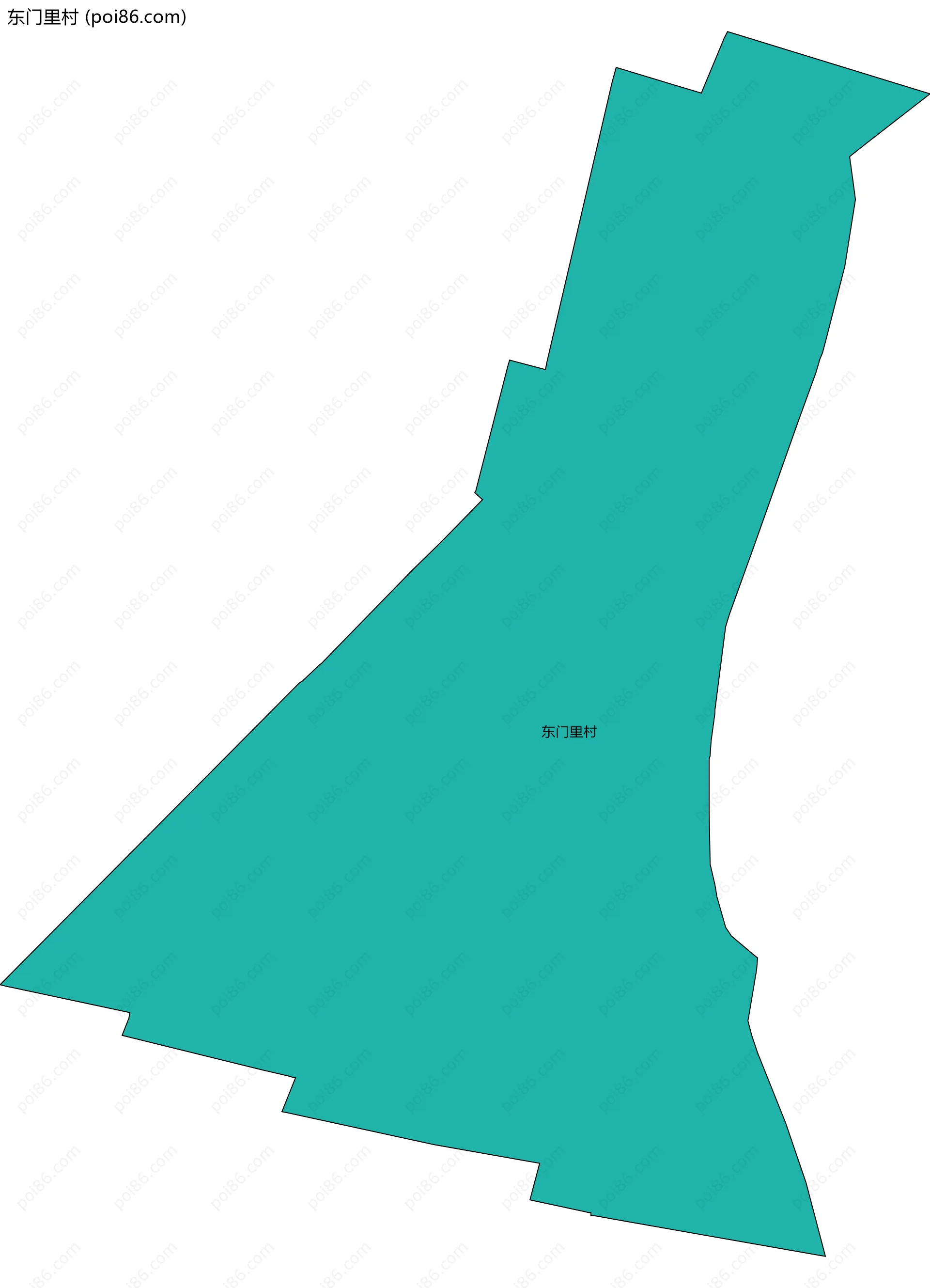 东门里村边界地图