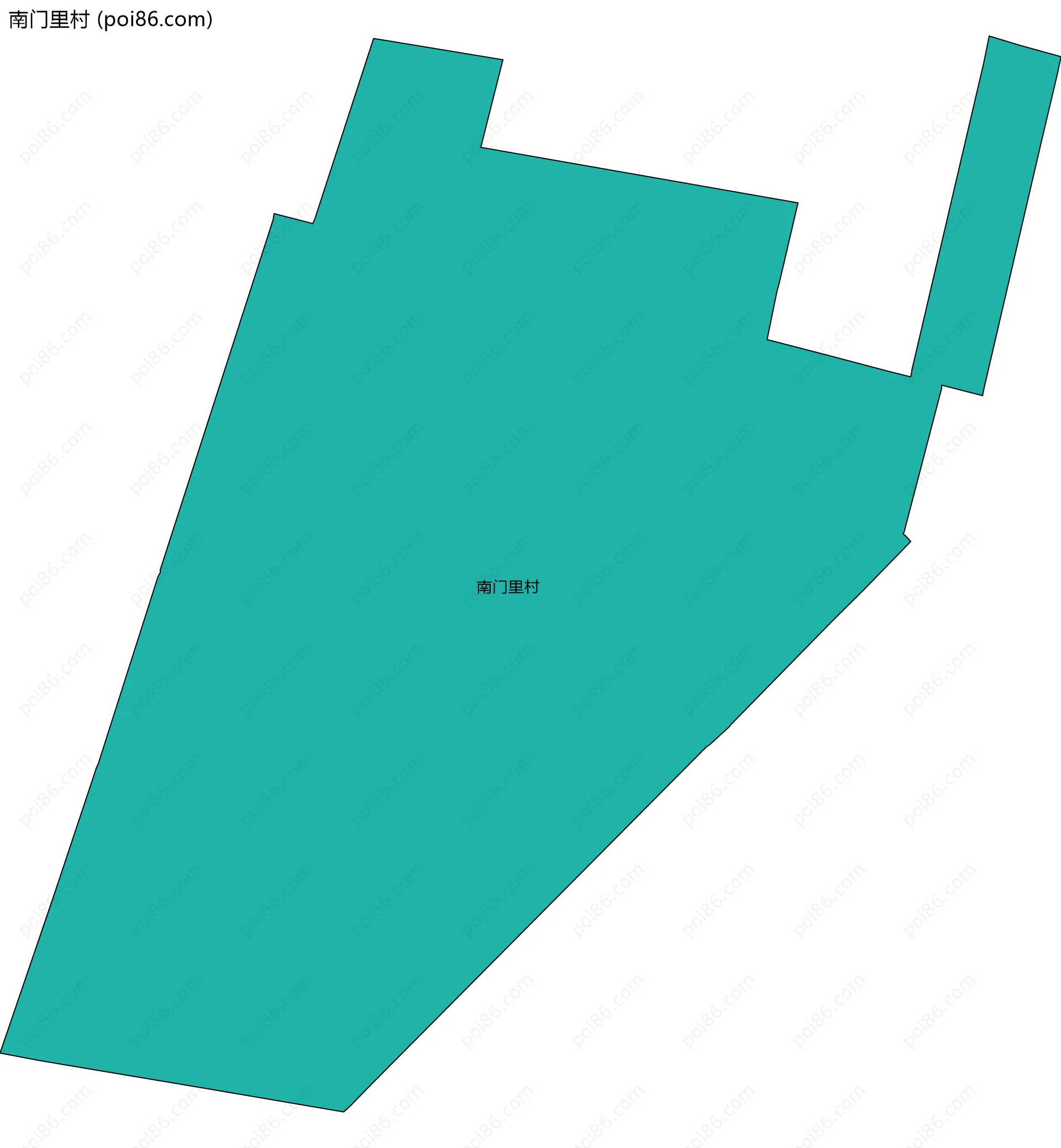 南门里村边界地图