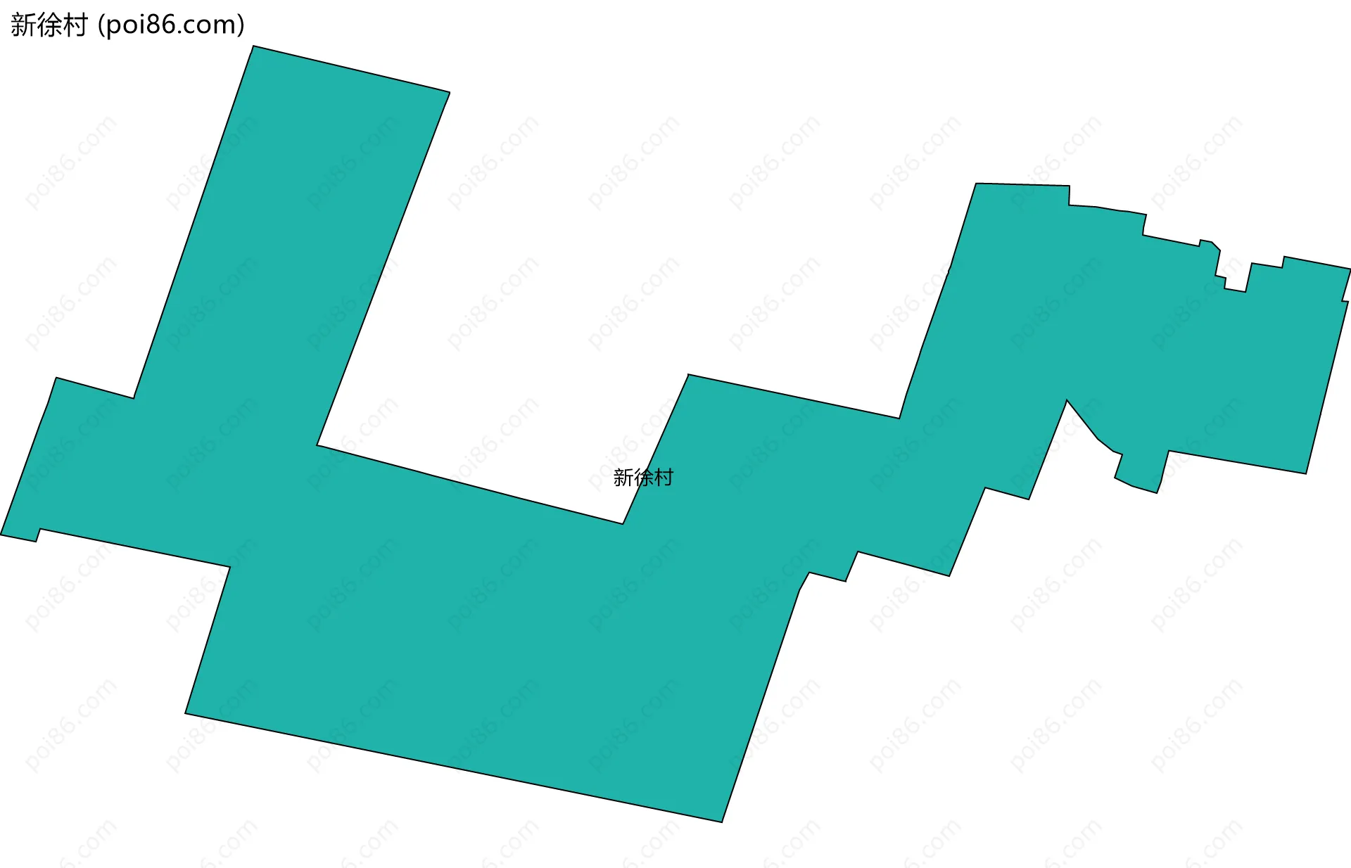 新徐村边界地图