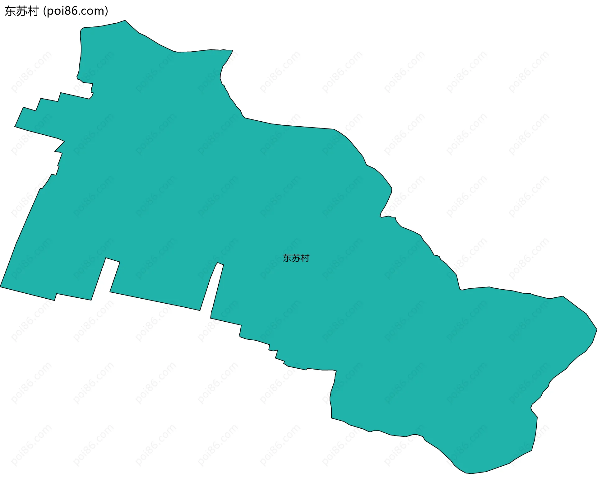 东苏村边界地图