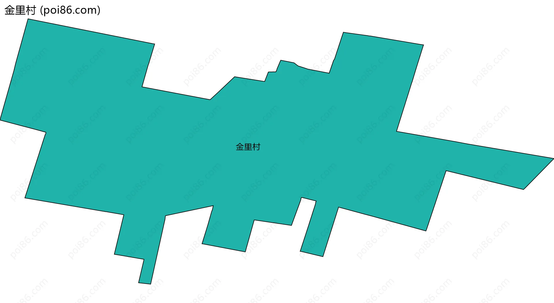 金里村边界地图