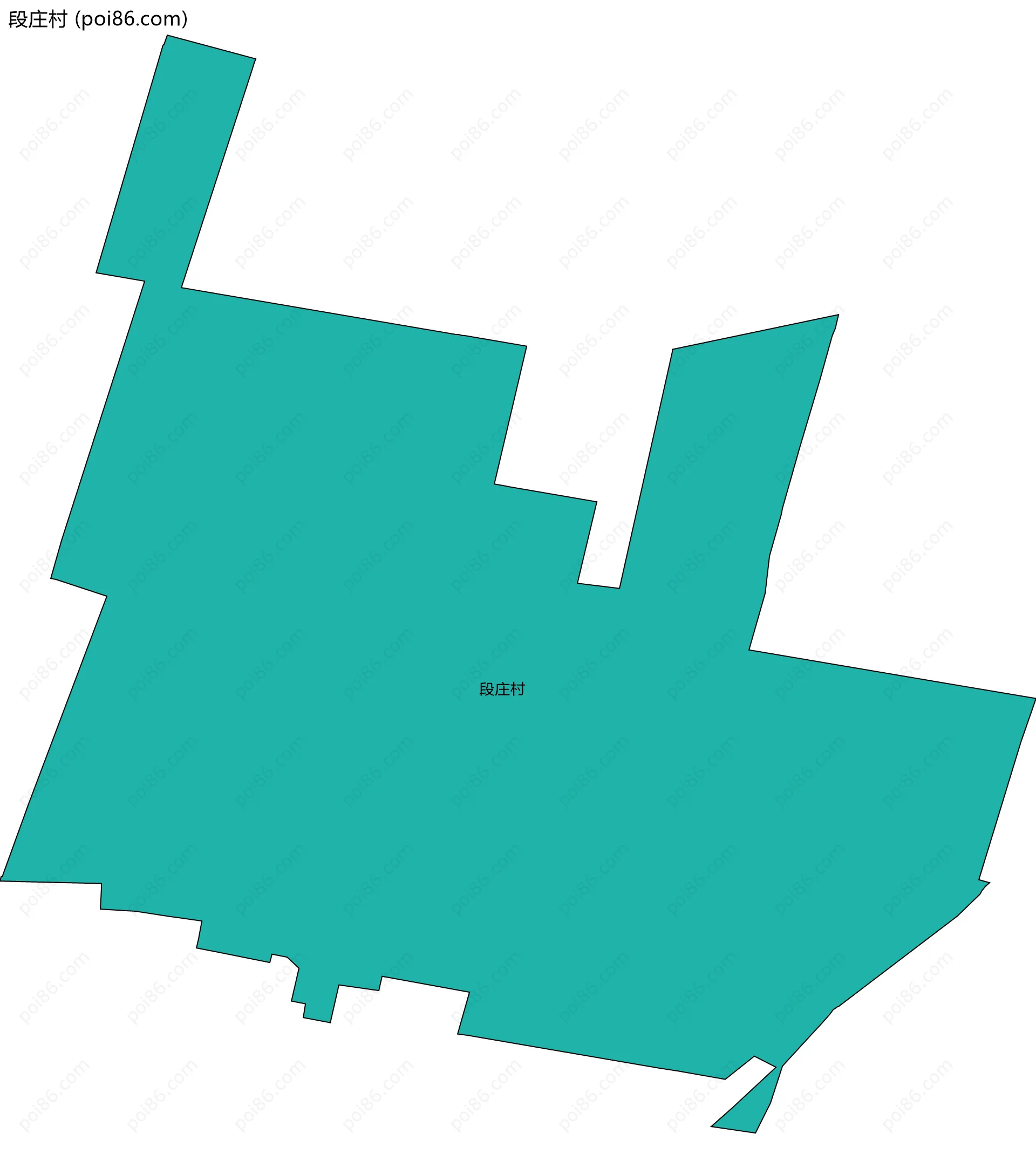段庄村边界地图