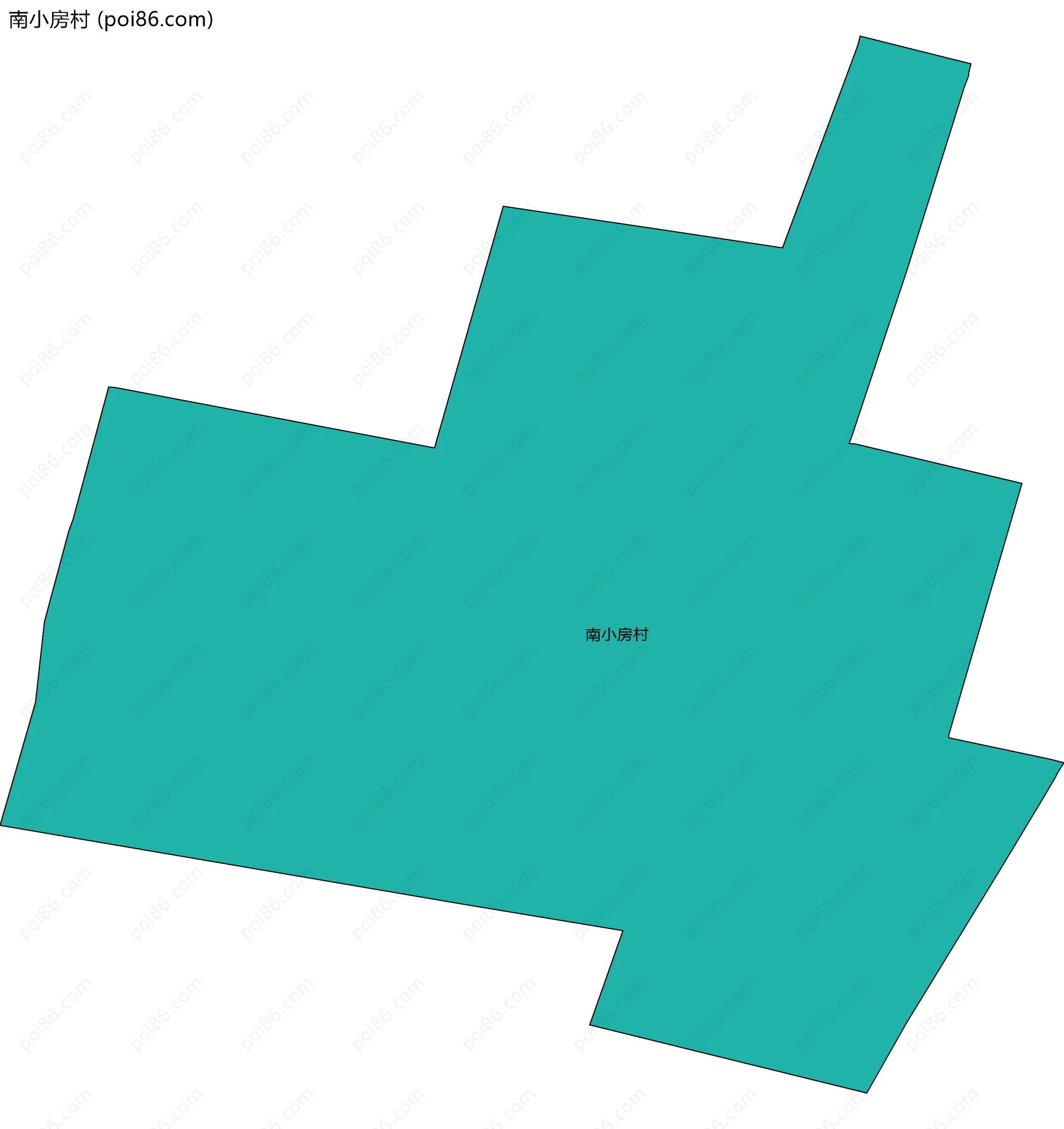 南小房村边界地图