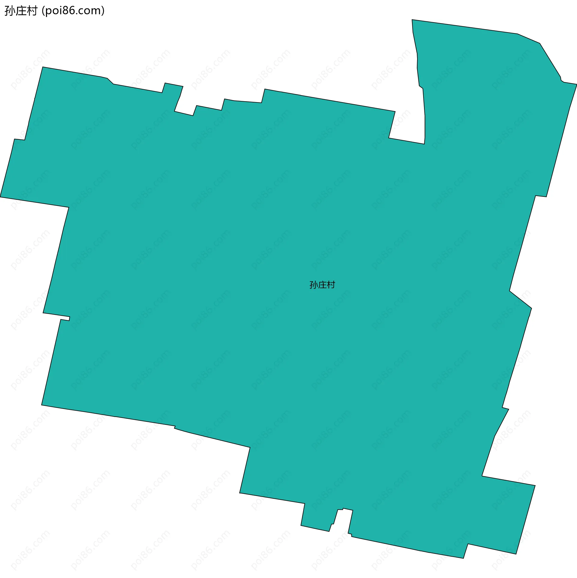 孙庄村边界地图