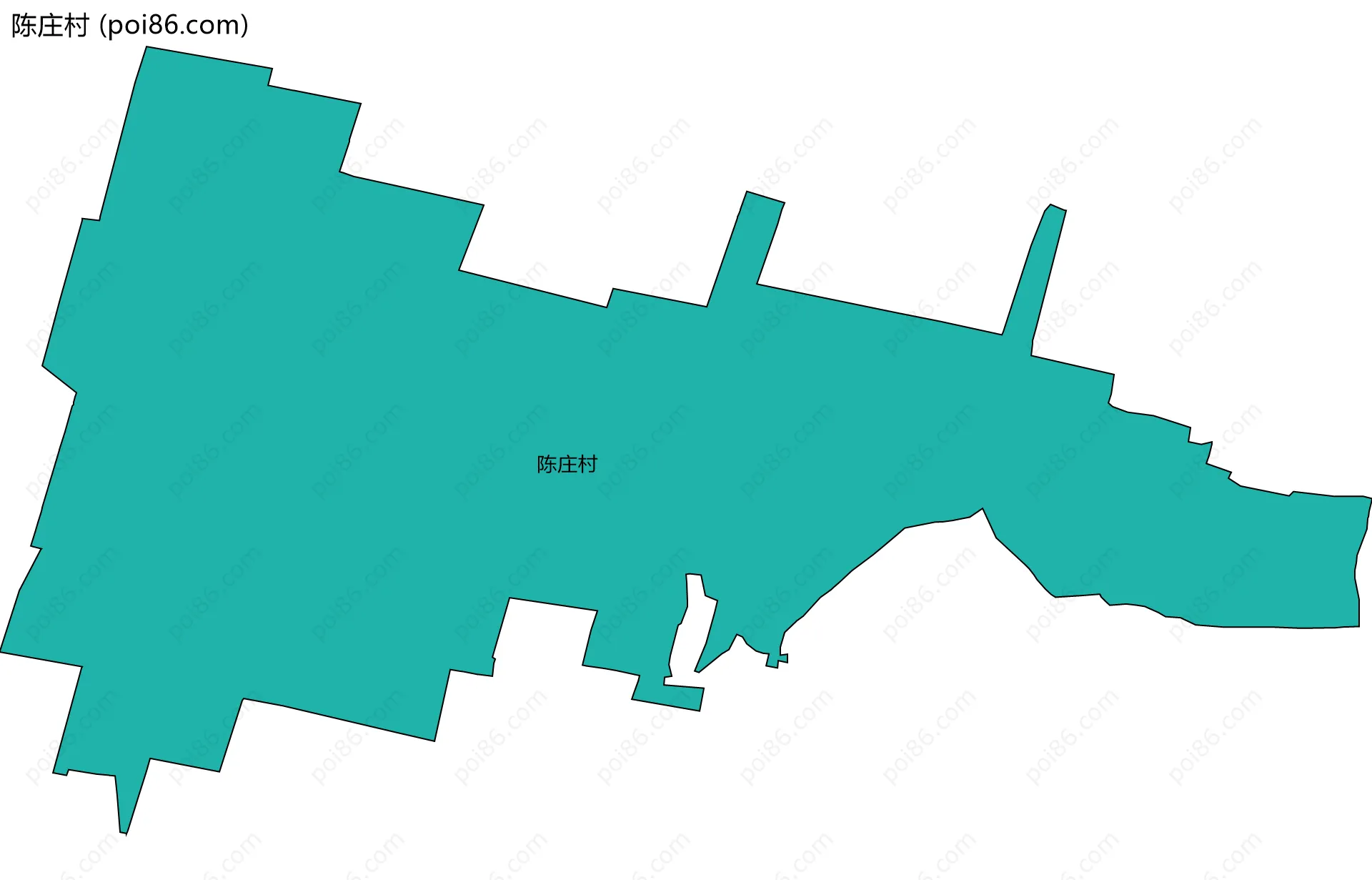 陈庄村边界地图
