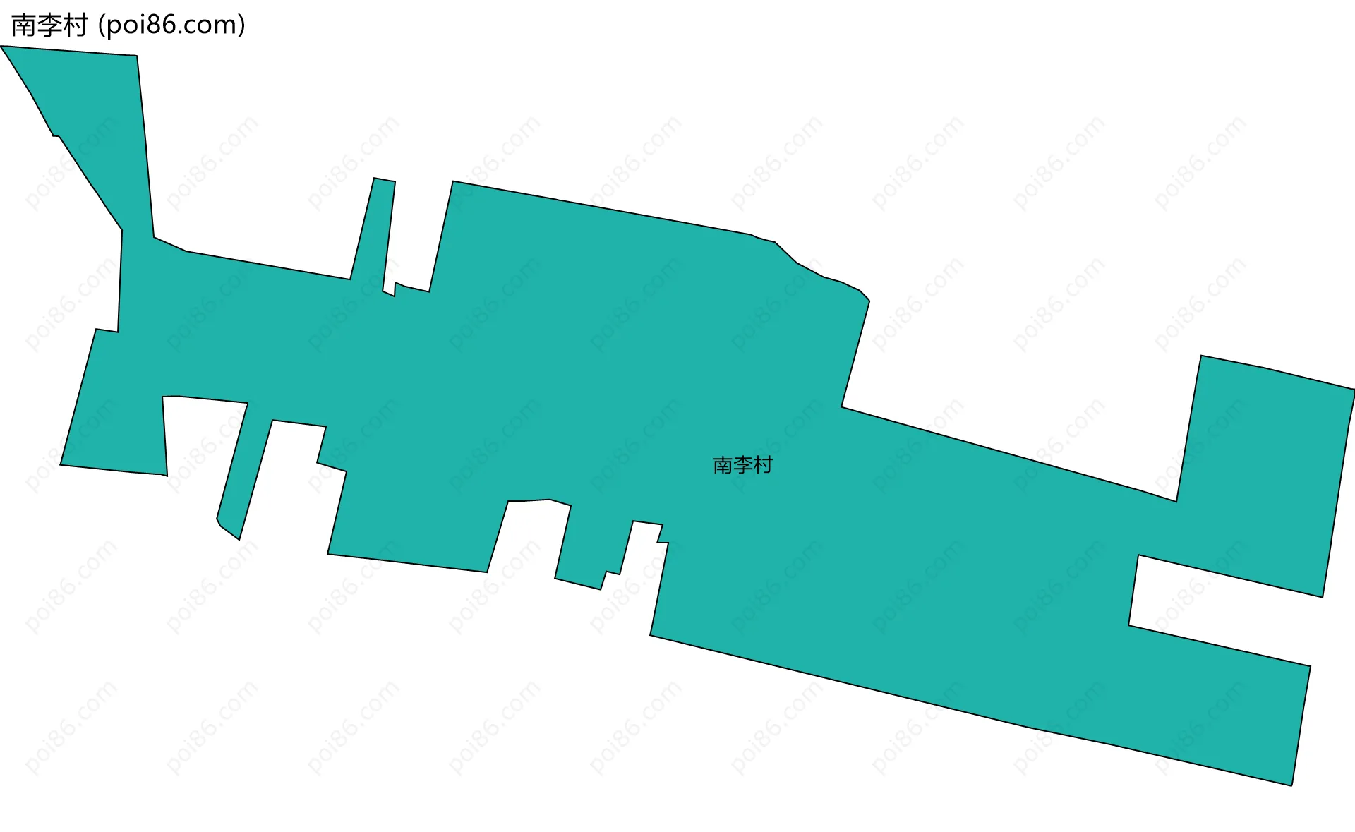 南李村边界地图