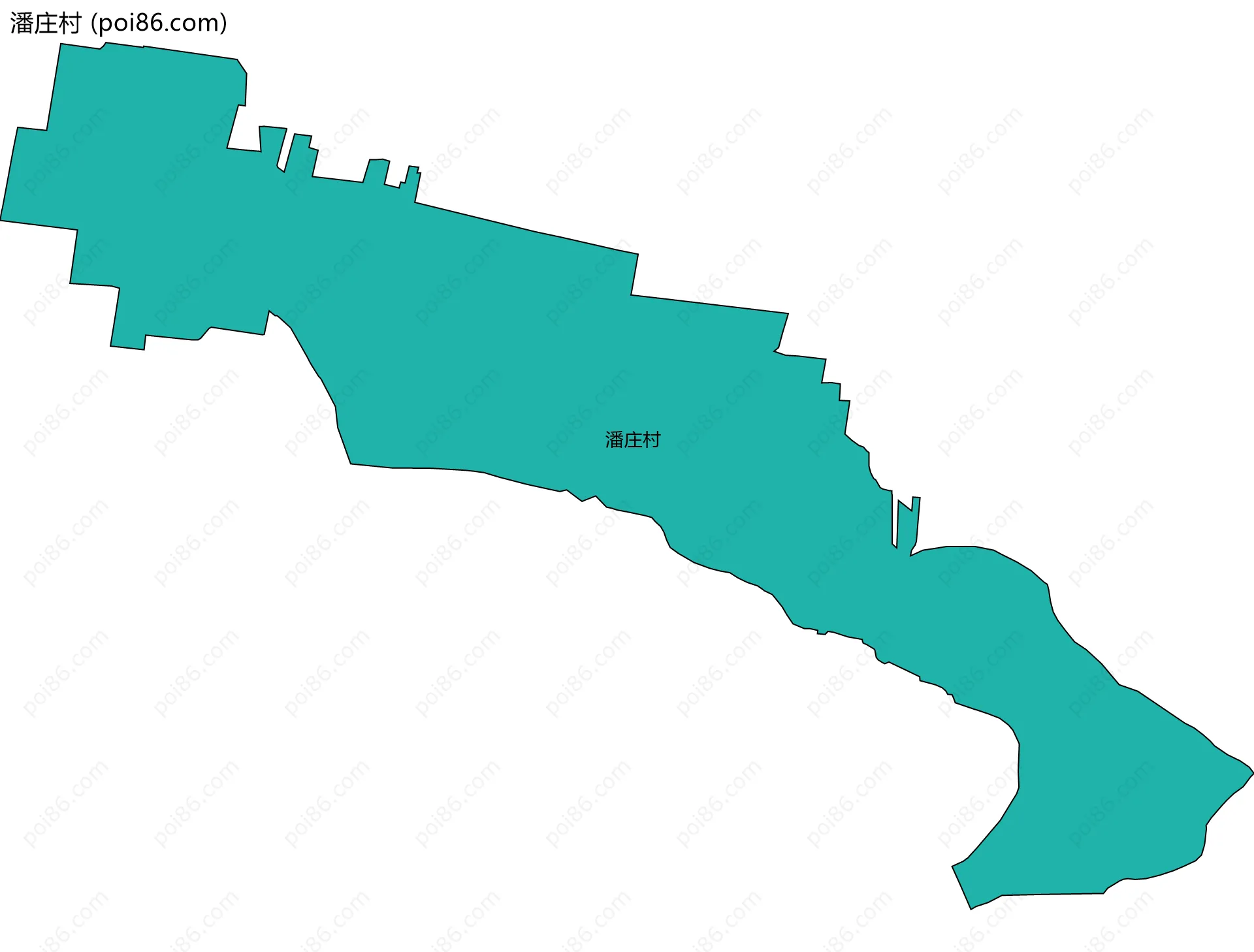 潘庄村边界地图