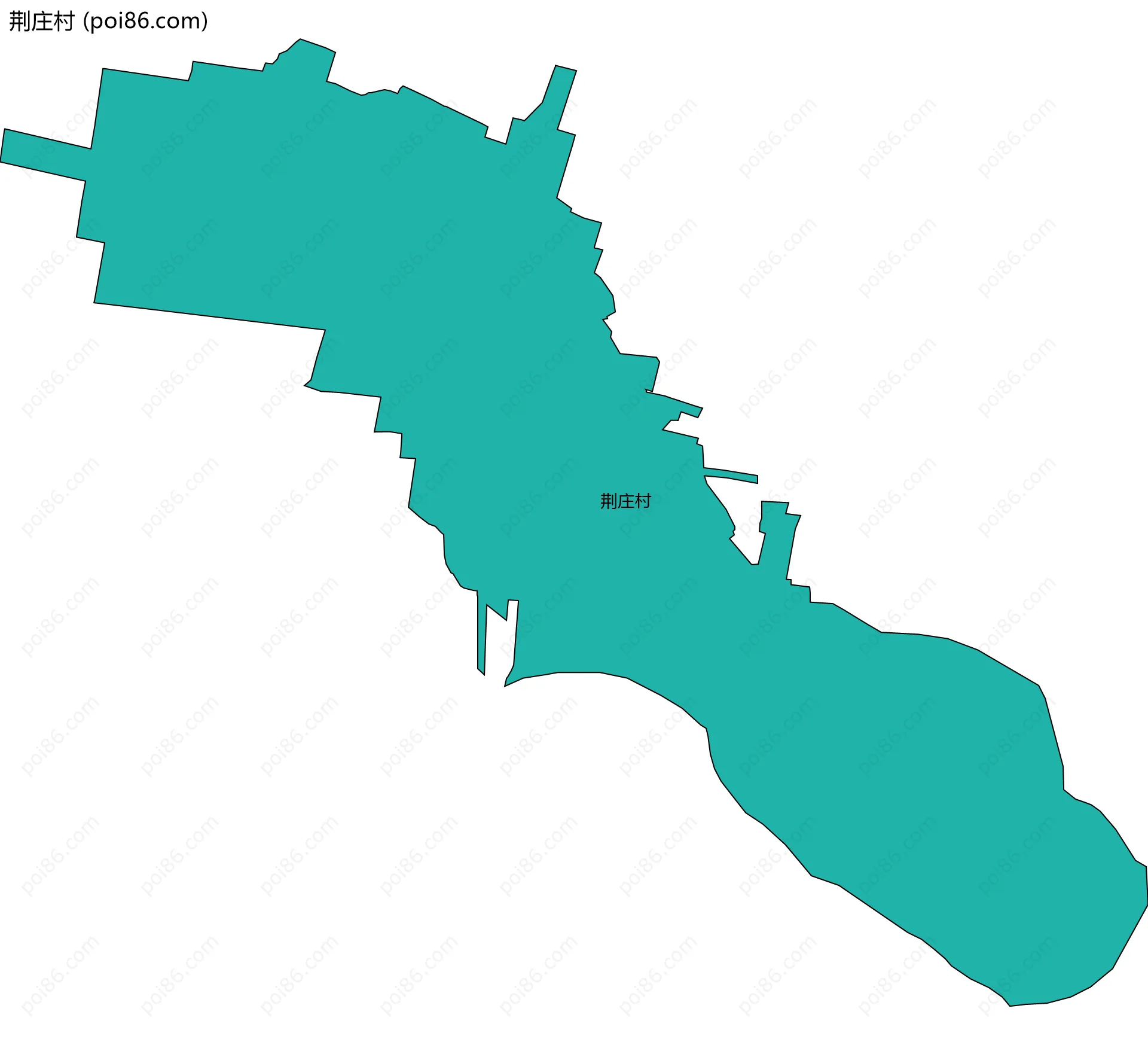 荆庄村边界地图