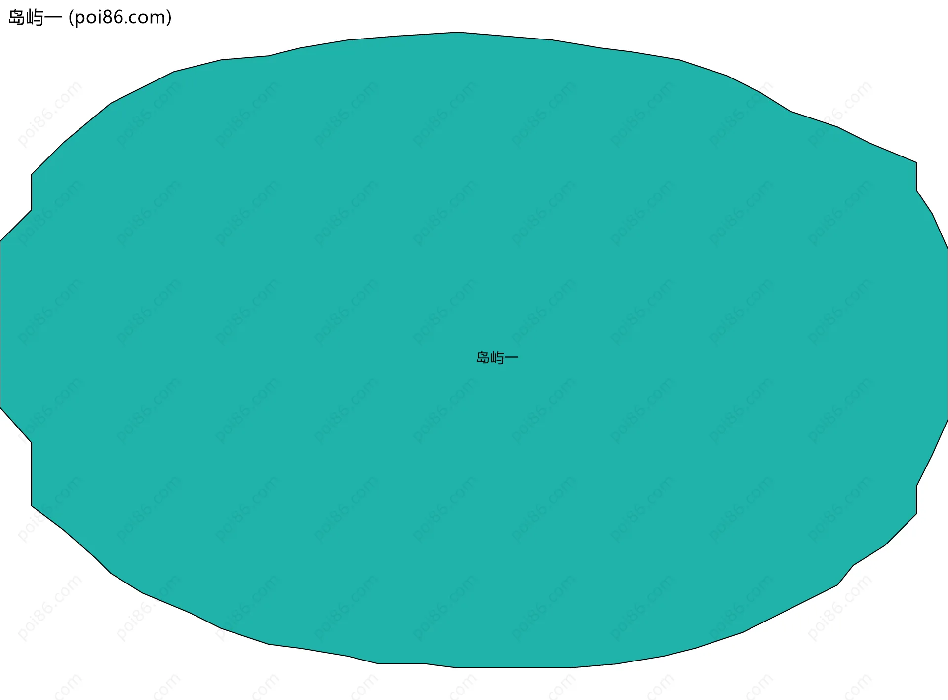 岛屿一边界地图