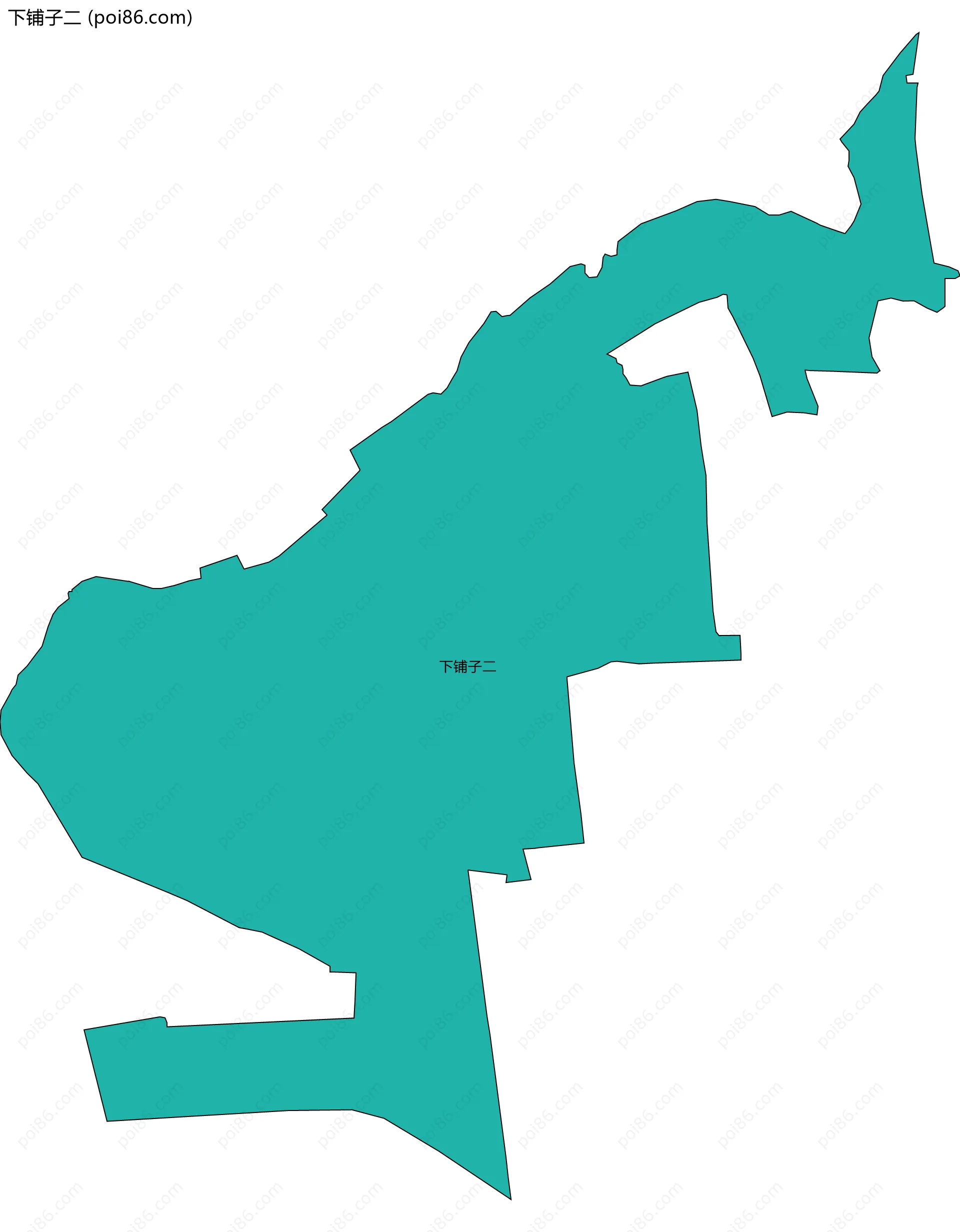 下铺子二边界地图