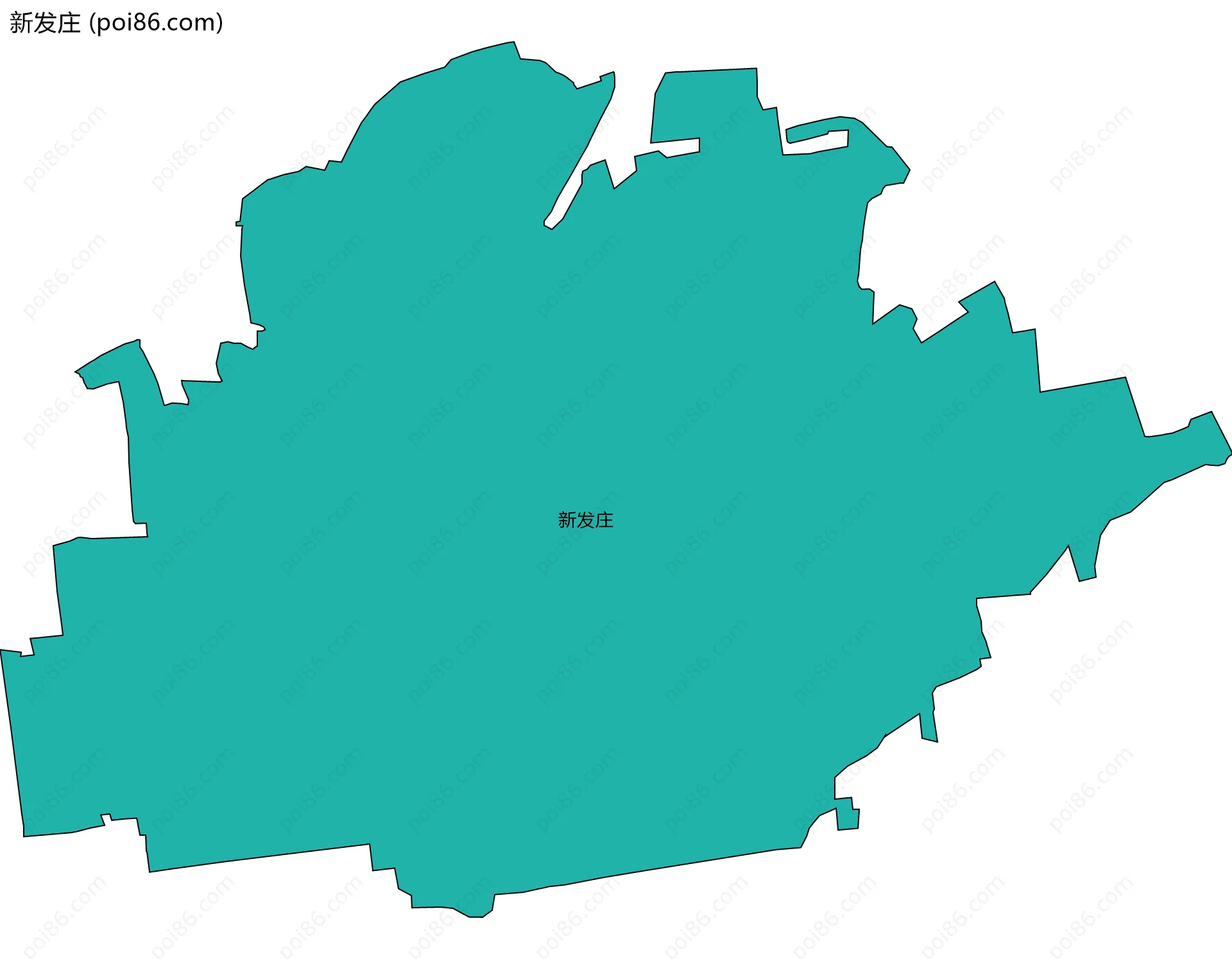 新发庄边界地图