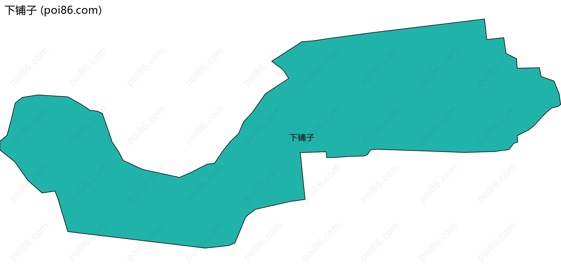 下铺子边界地图