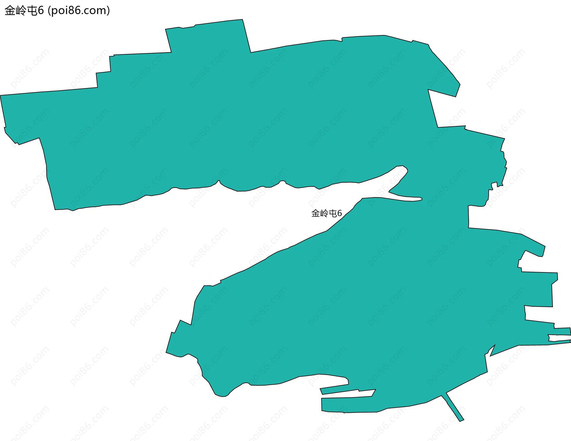 金岭屯6边界地图