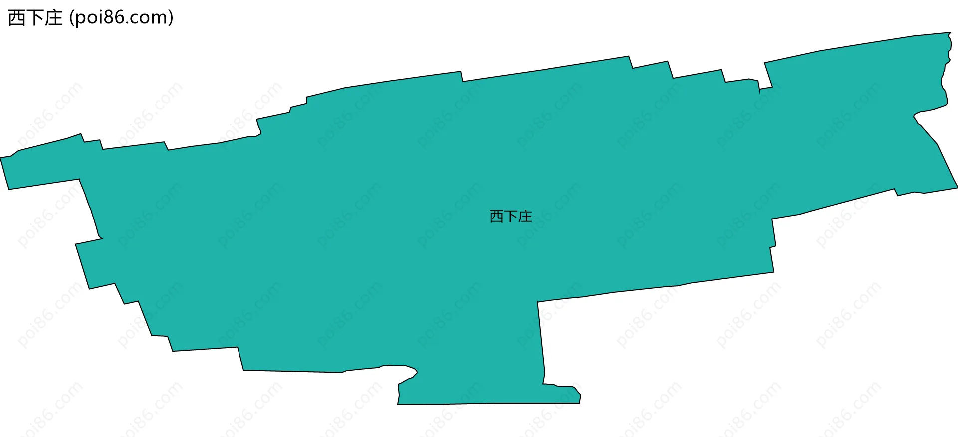 西下庄边界地图