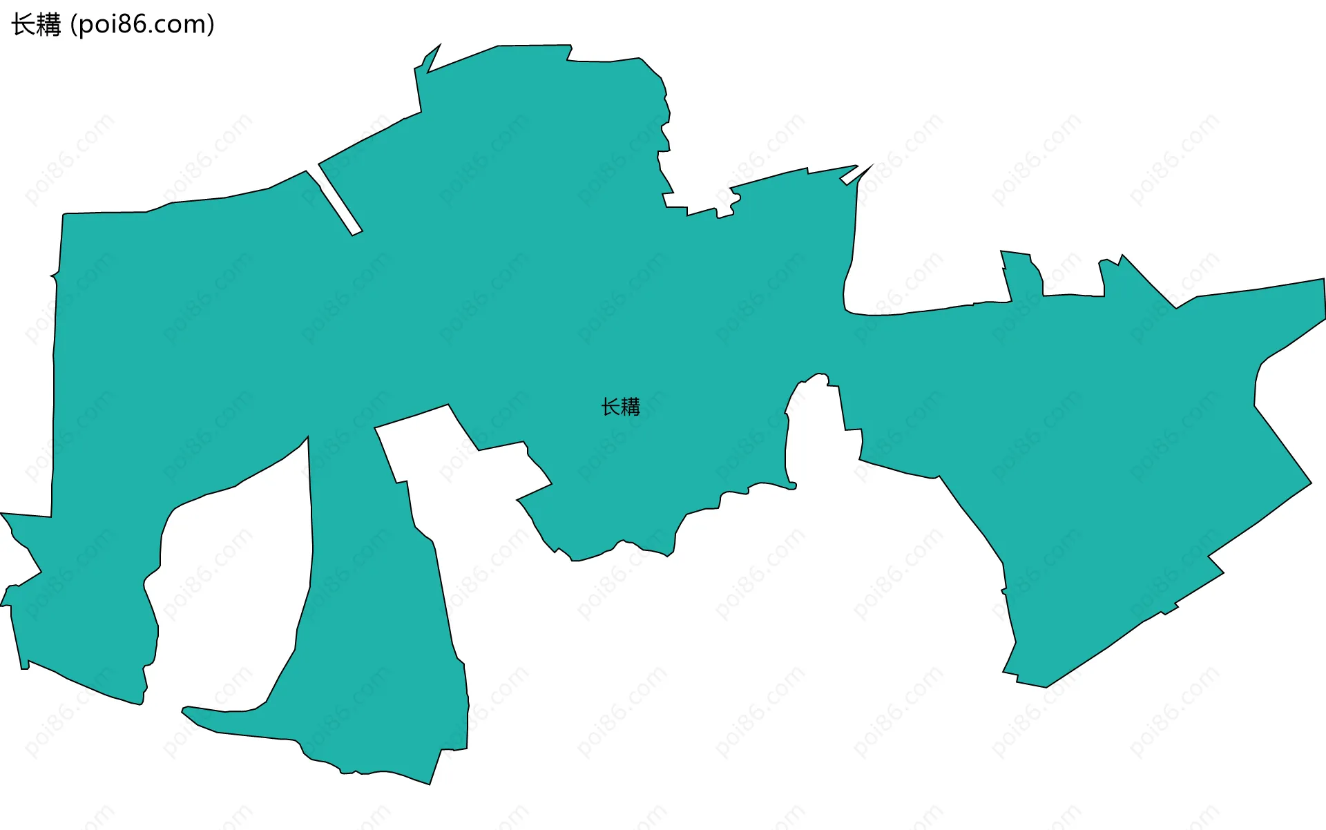 长耩边界地图