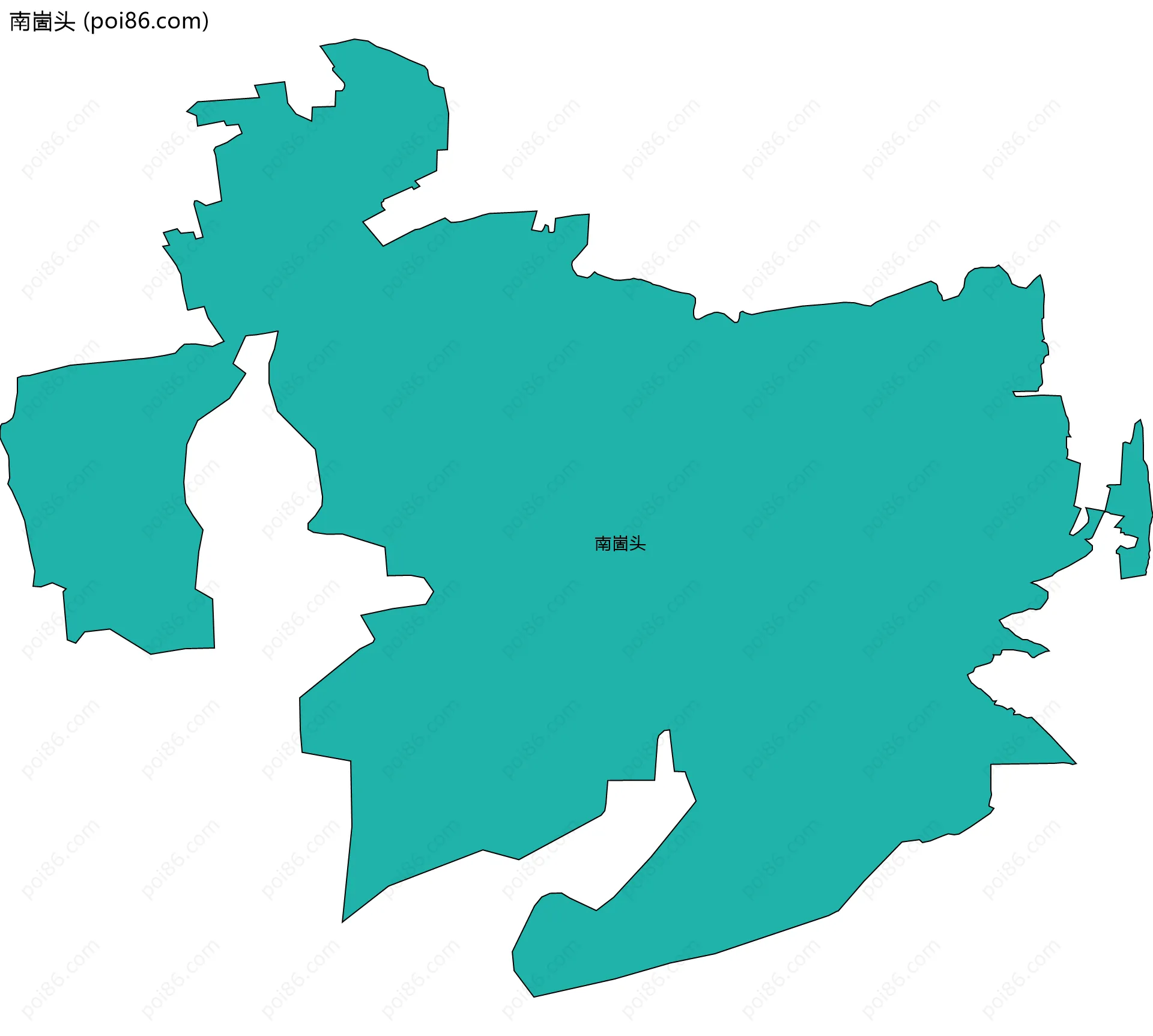 南崮头边界地图