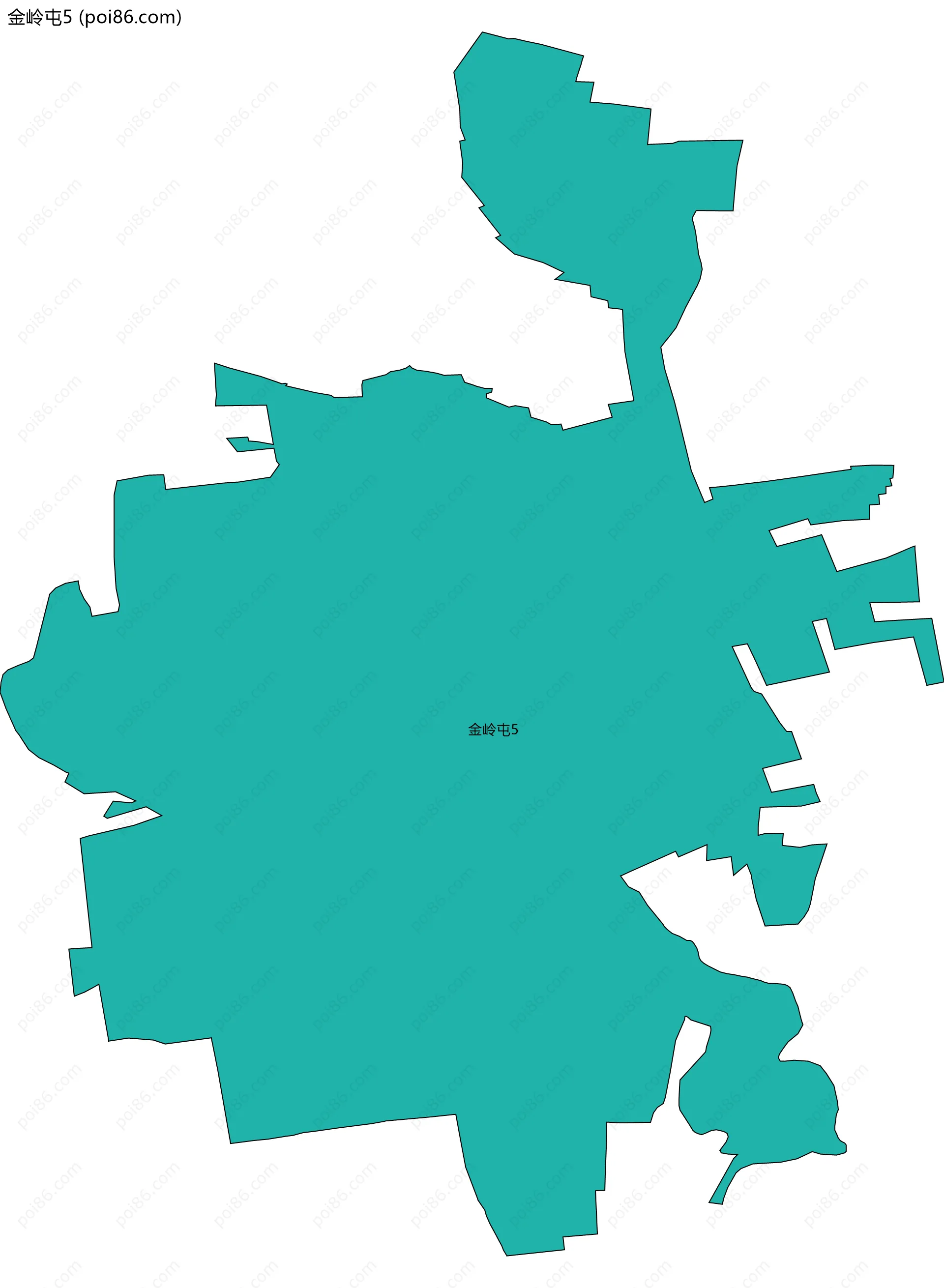 金岭屯5边界地图