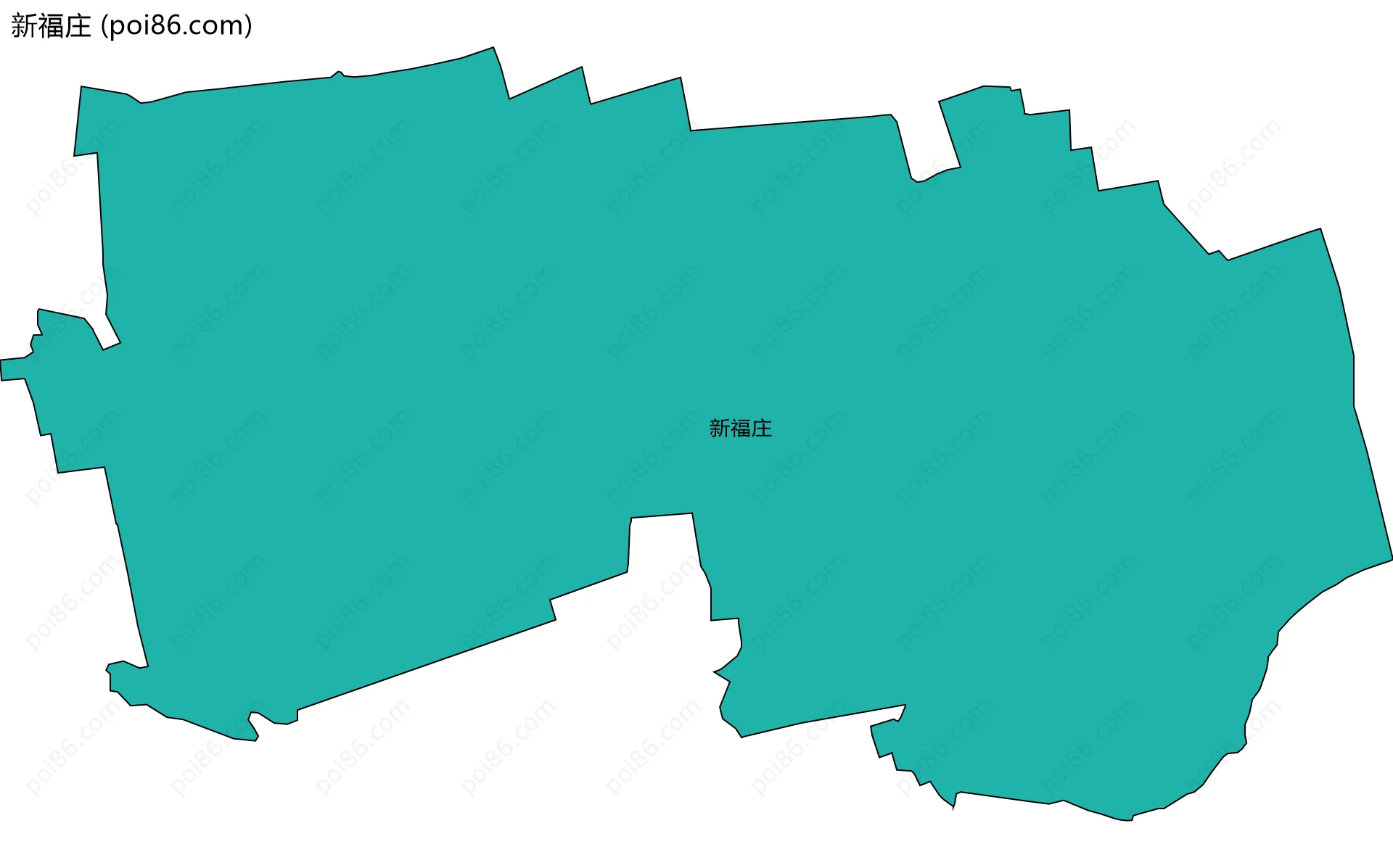 新福庄边界地图