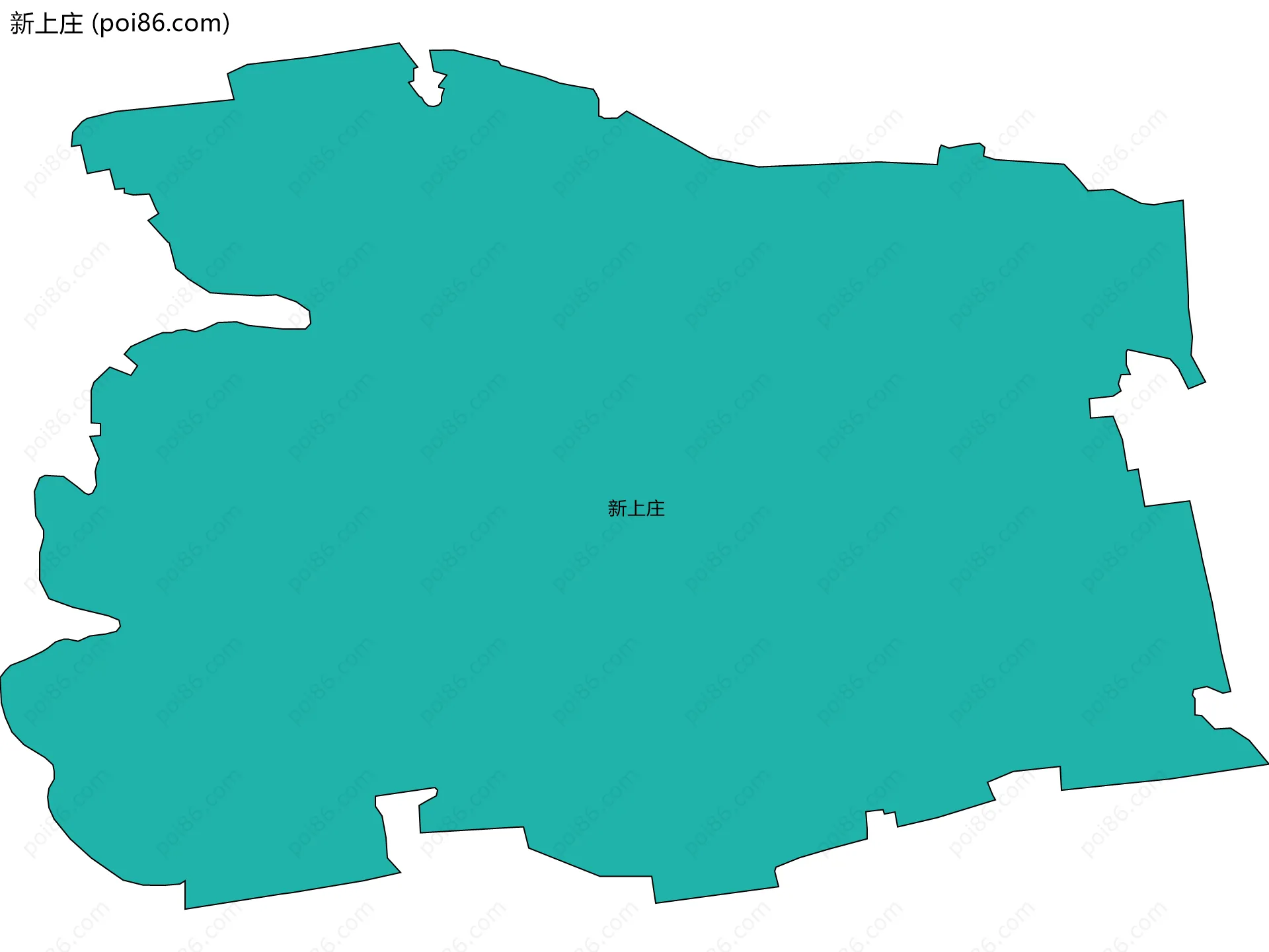 新上庄边界地图