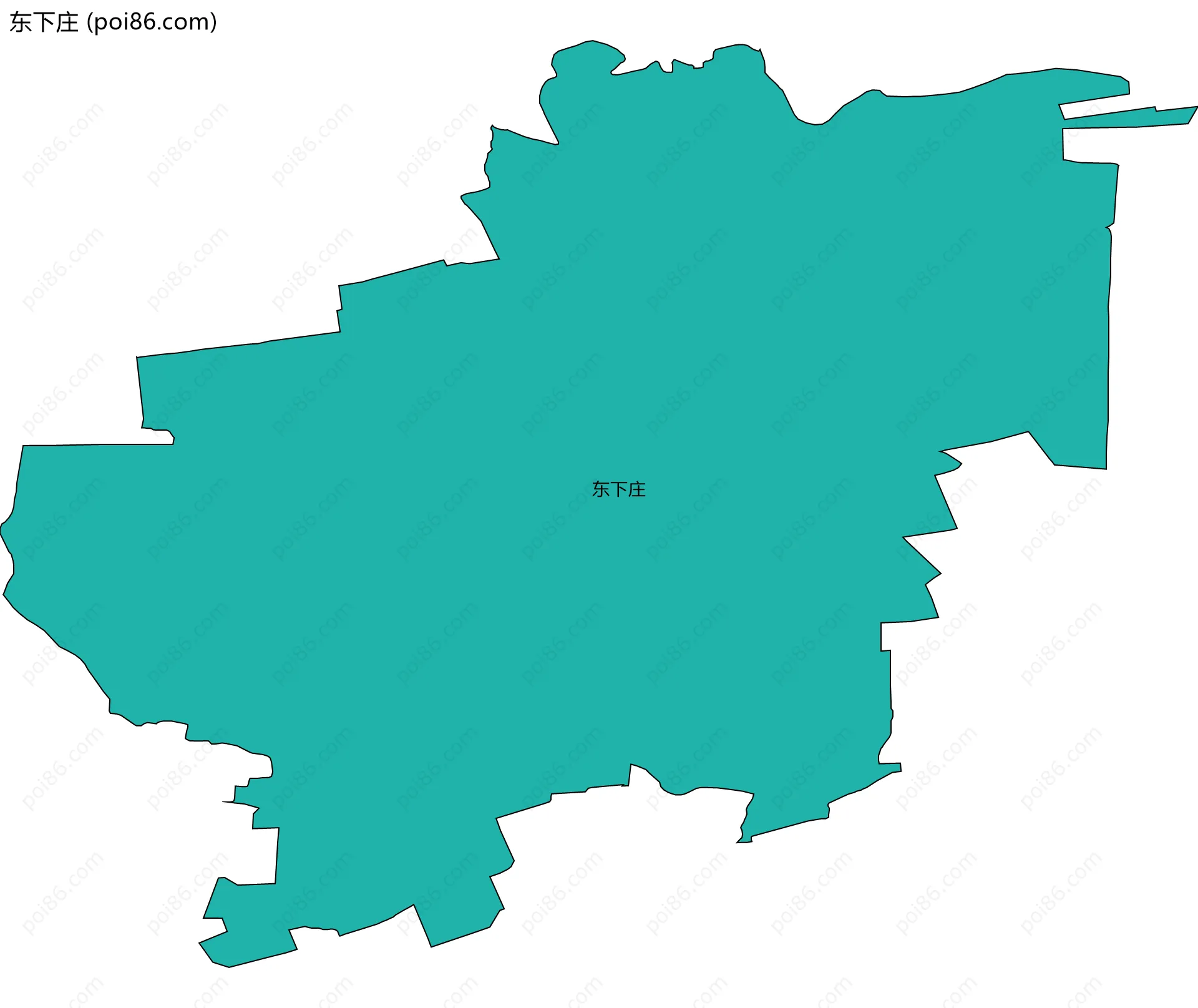 东下庄边界地图