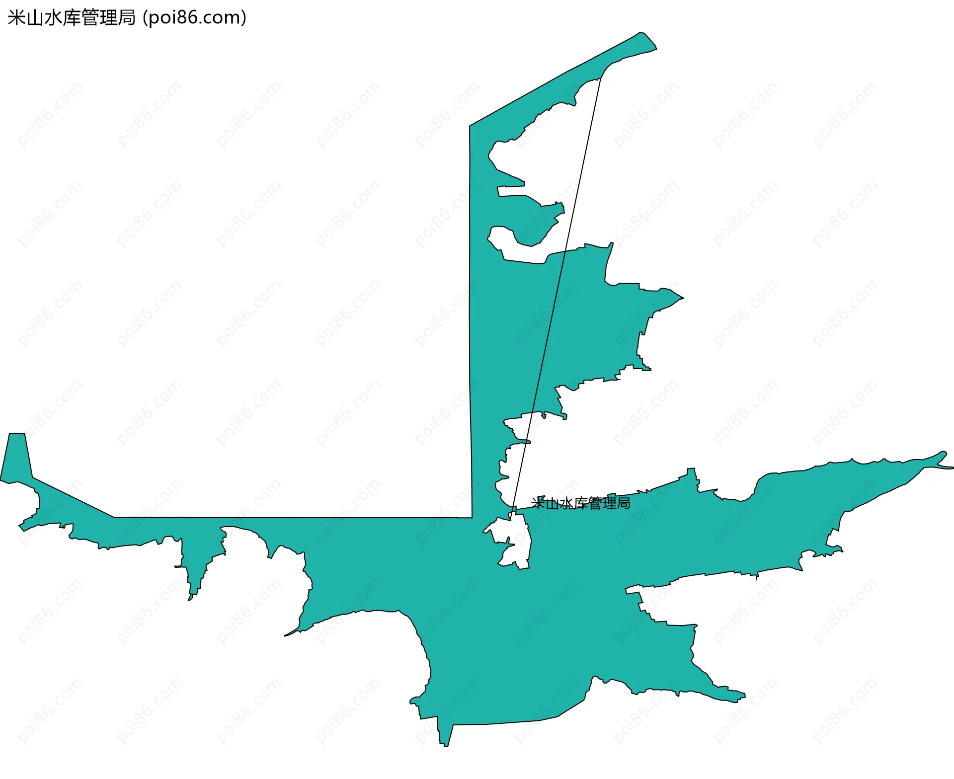 米山水库管理局边界地图