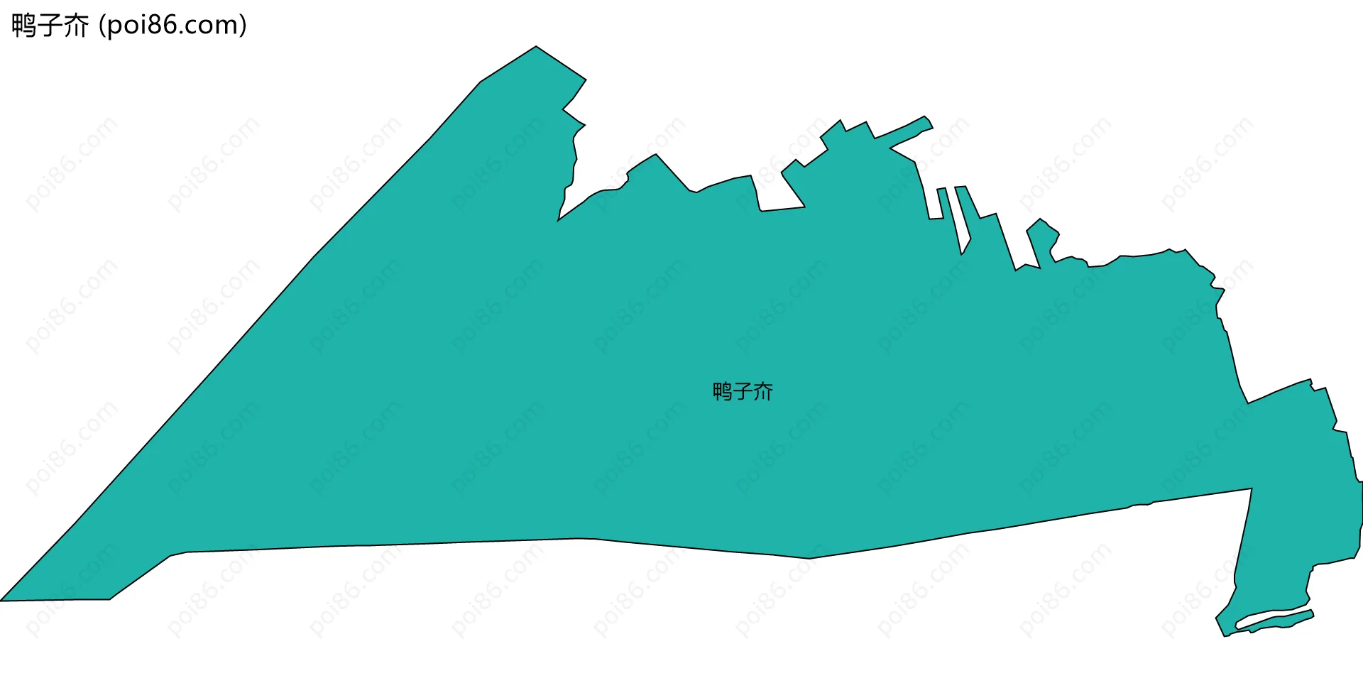 鸭子夼边界地图