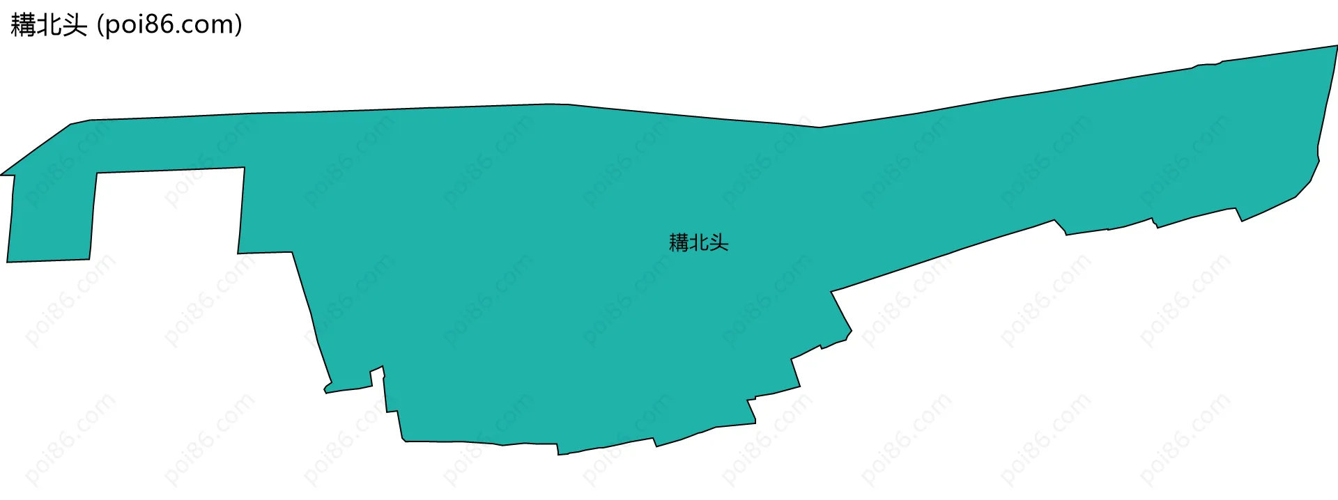 耩北头边界地图