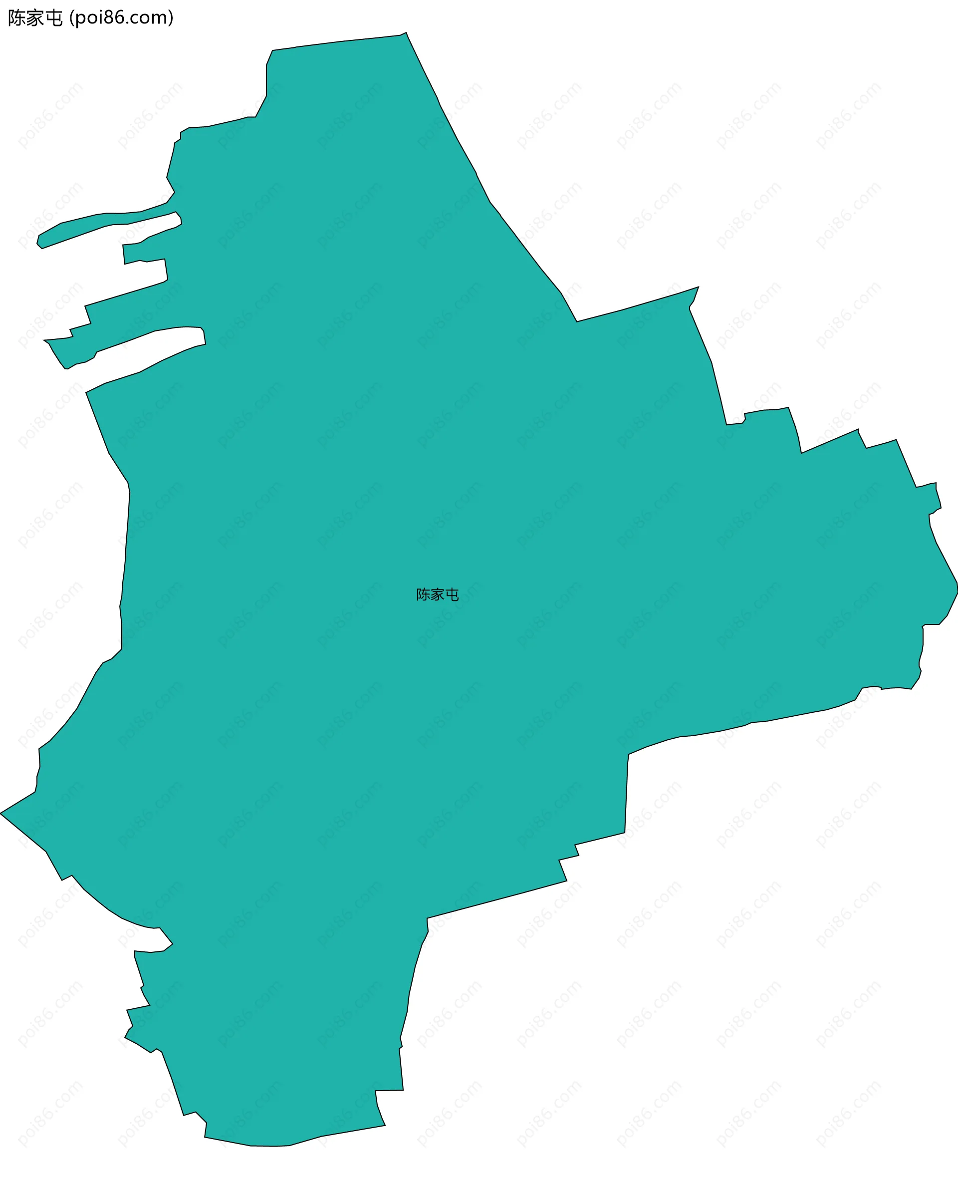 陈家屯边界地图