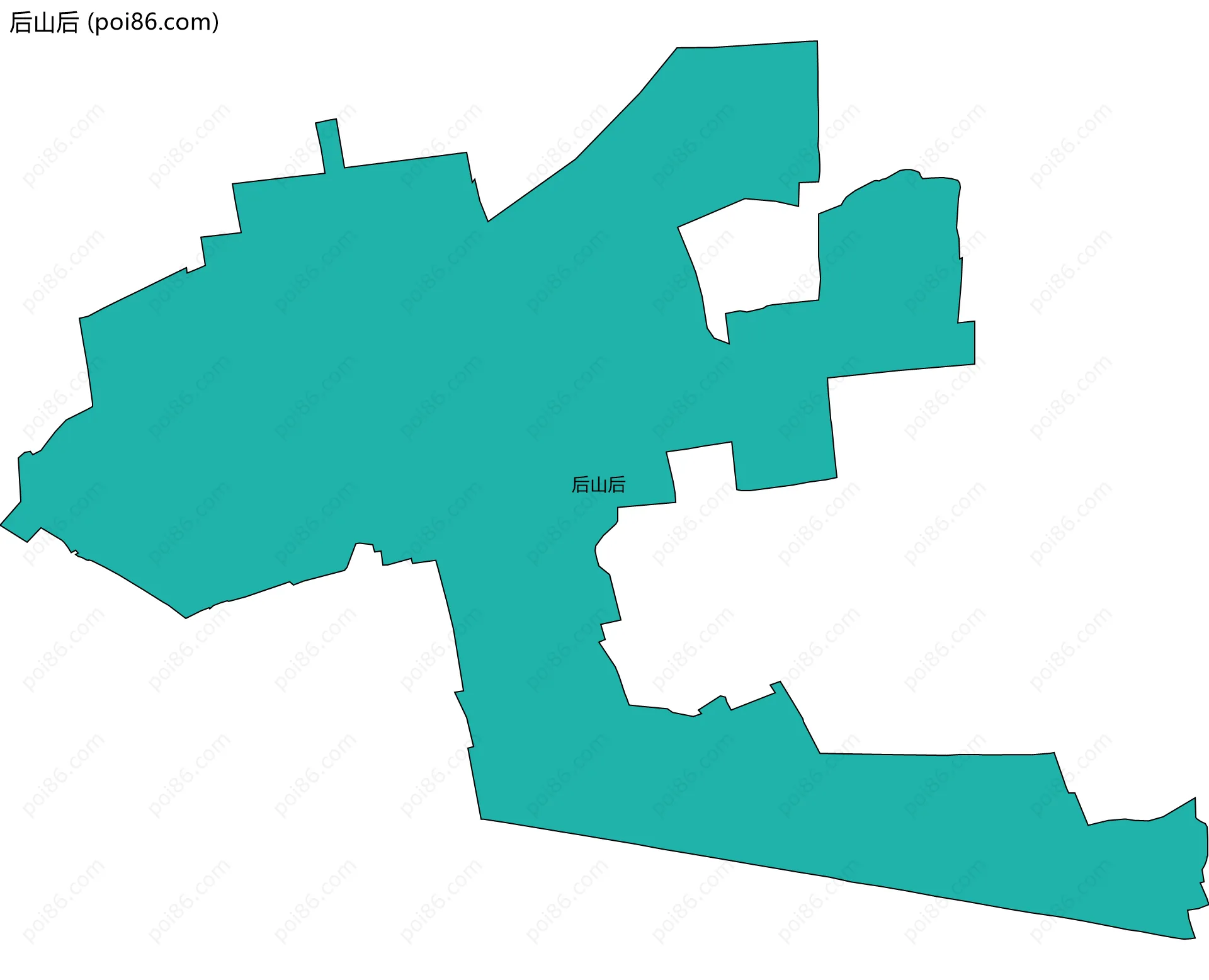后山后边界地图