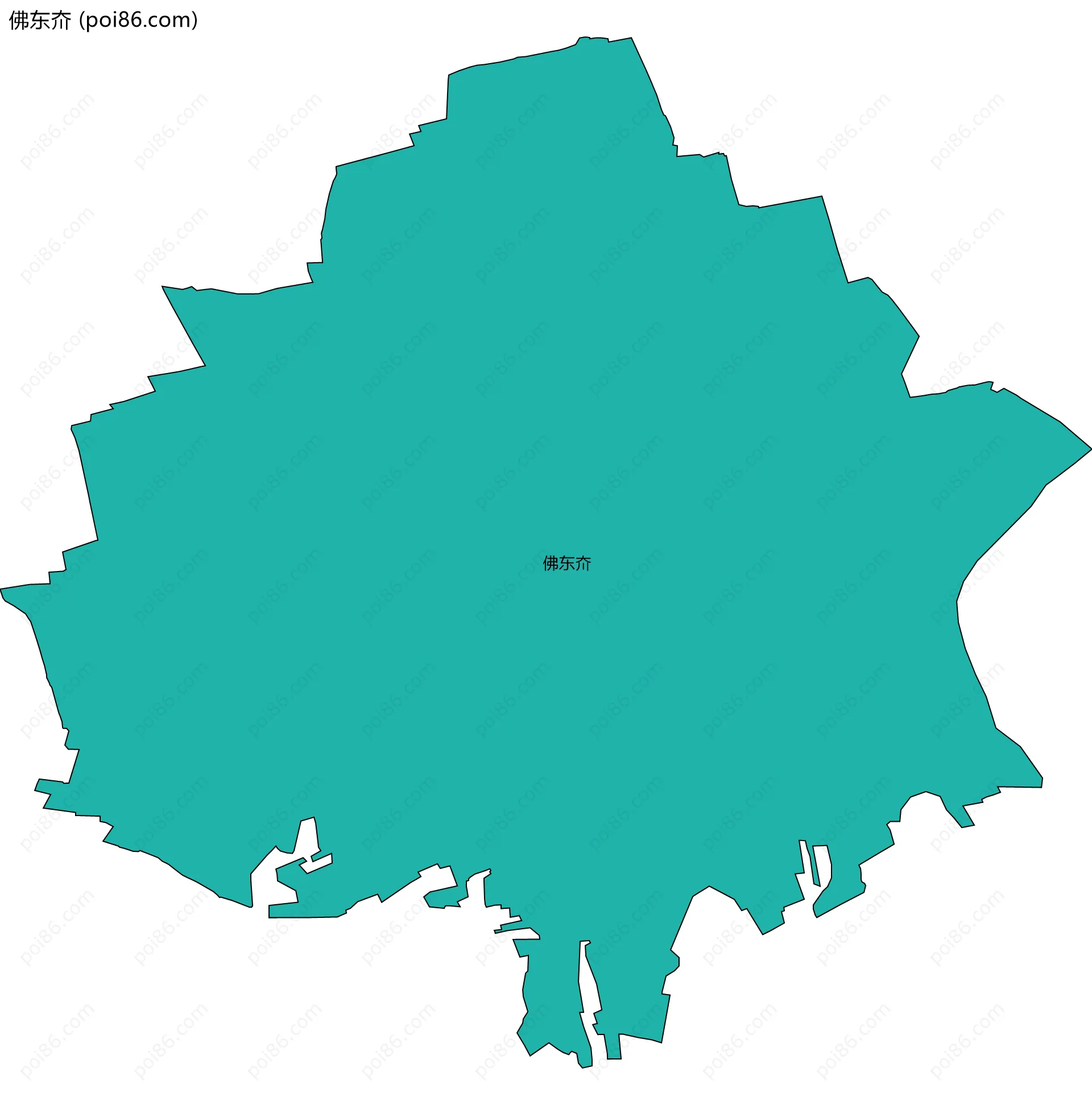佛东夼边界地图