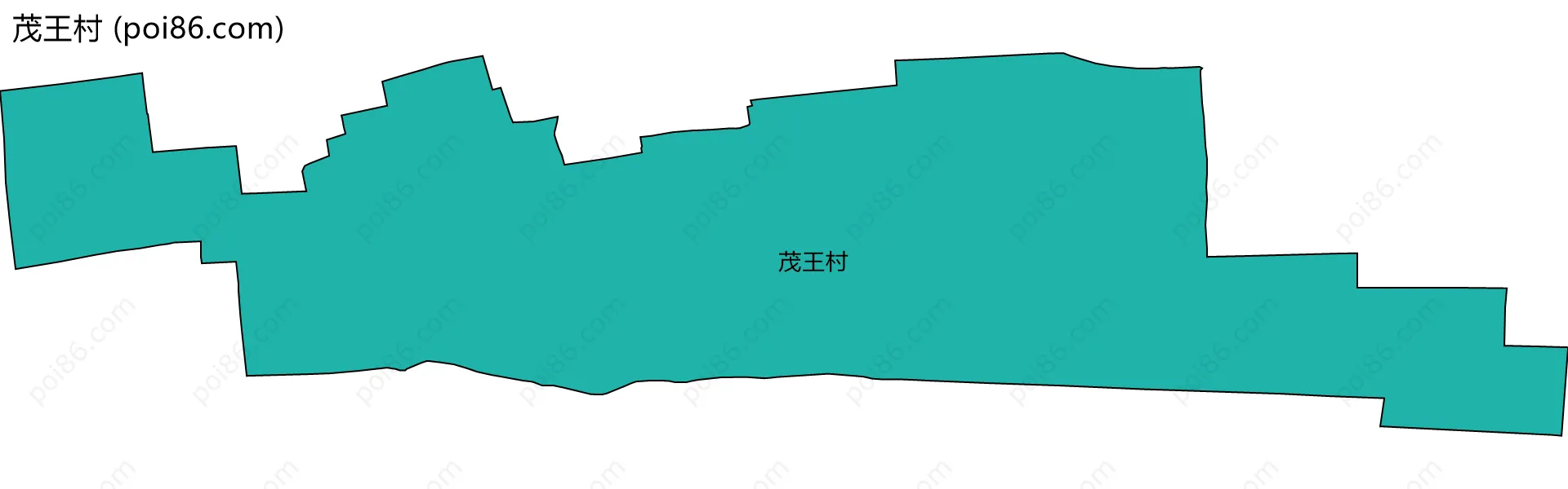 茂王村边界地图