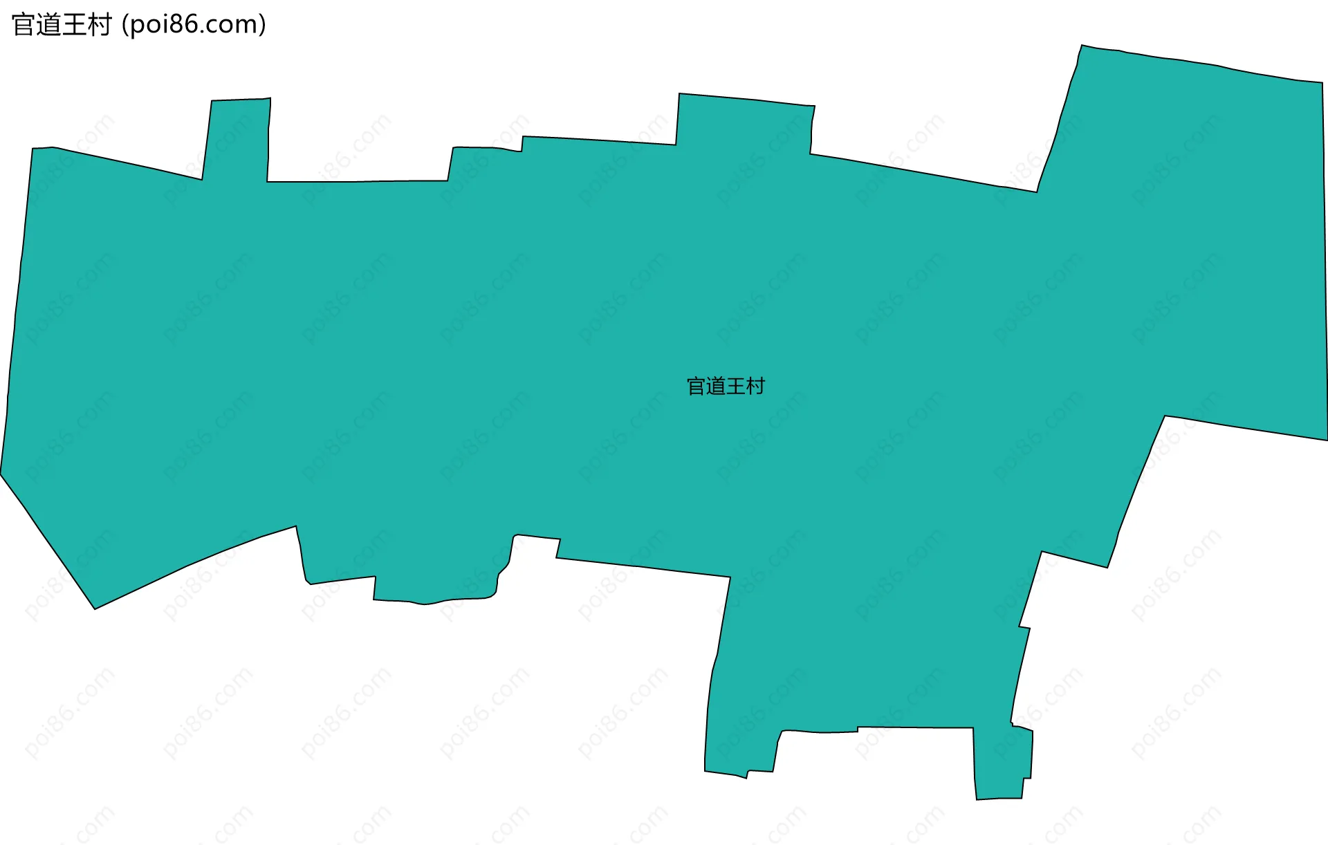 官道王村边界地图