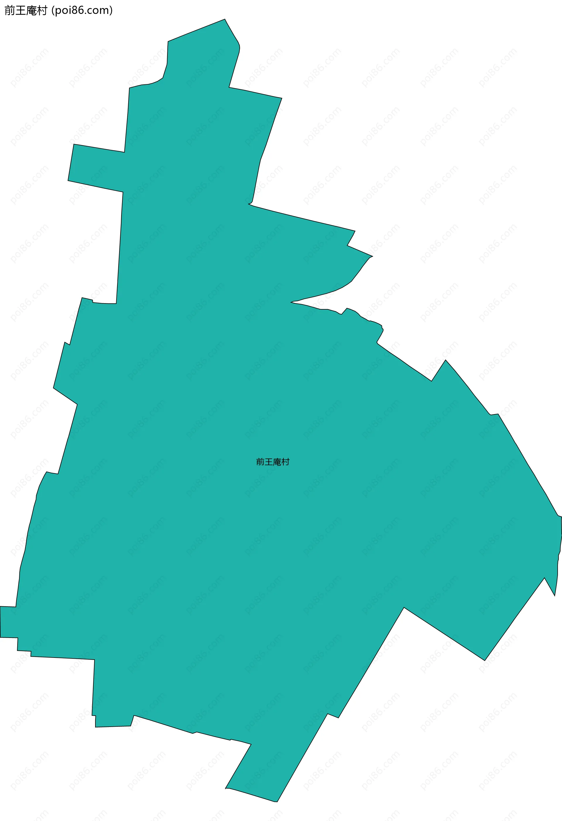 前王庵村边界地图