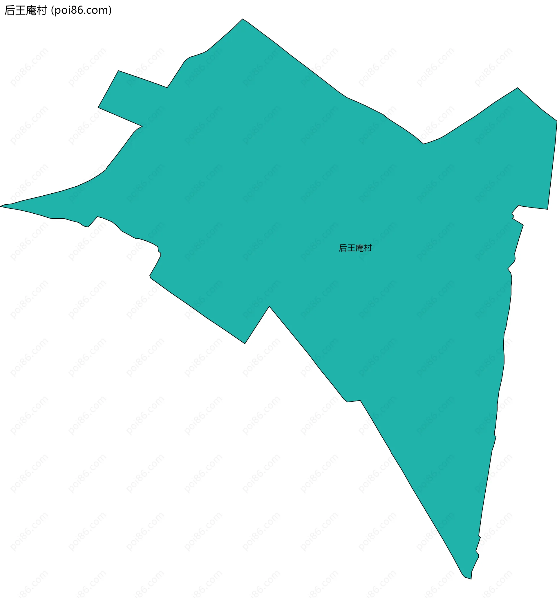 后王庵村边界地图
