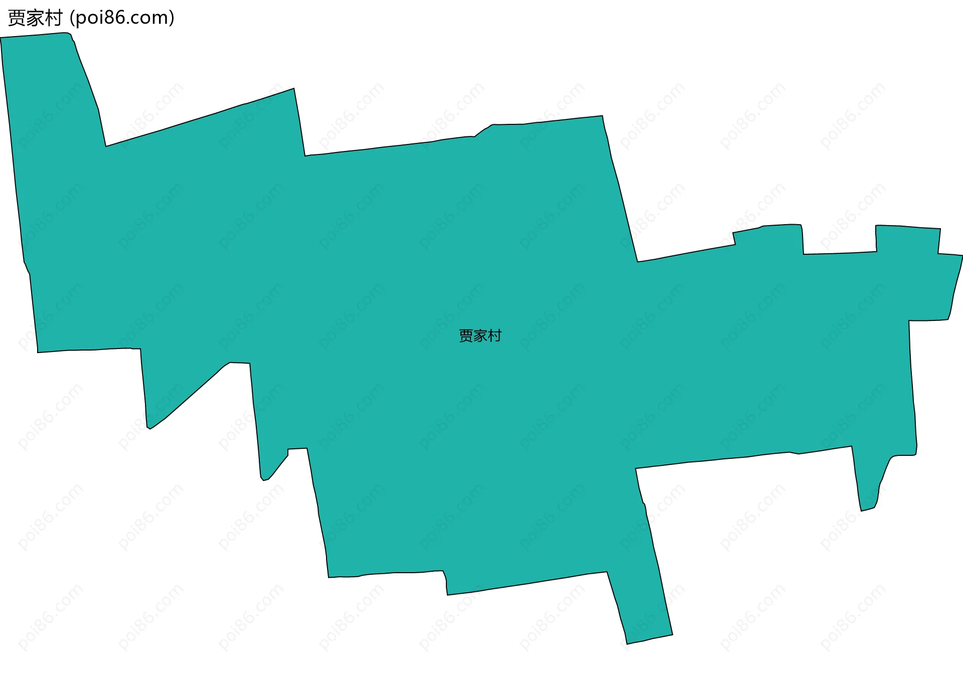 贾家村边界地图