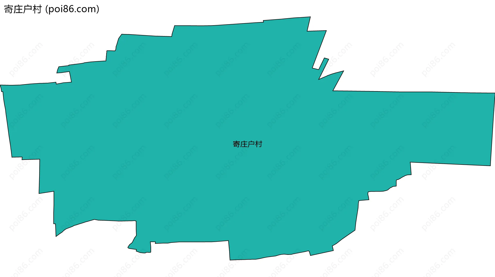 寄庄户村边界地图
