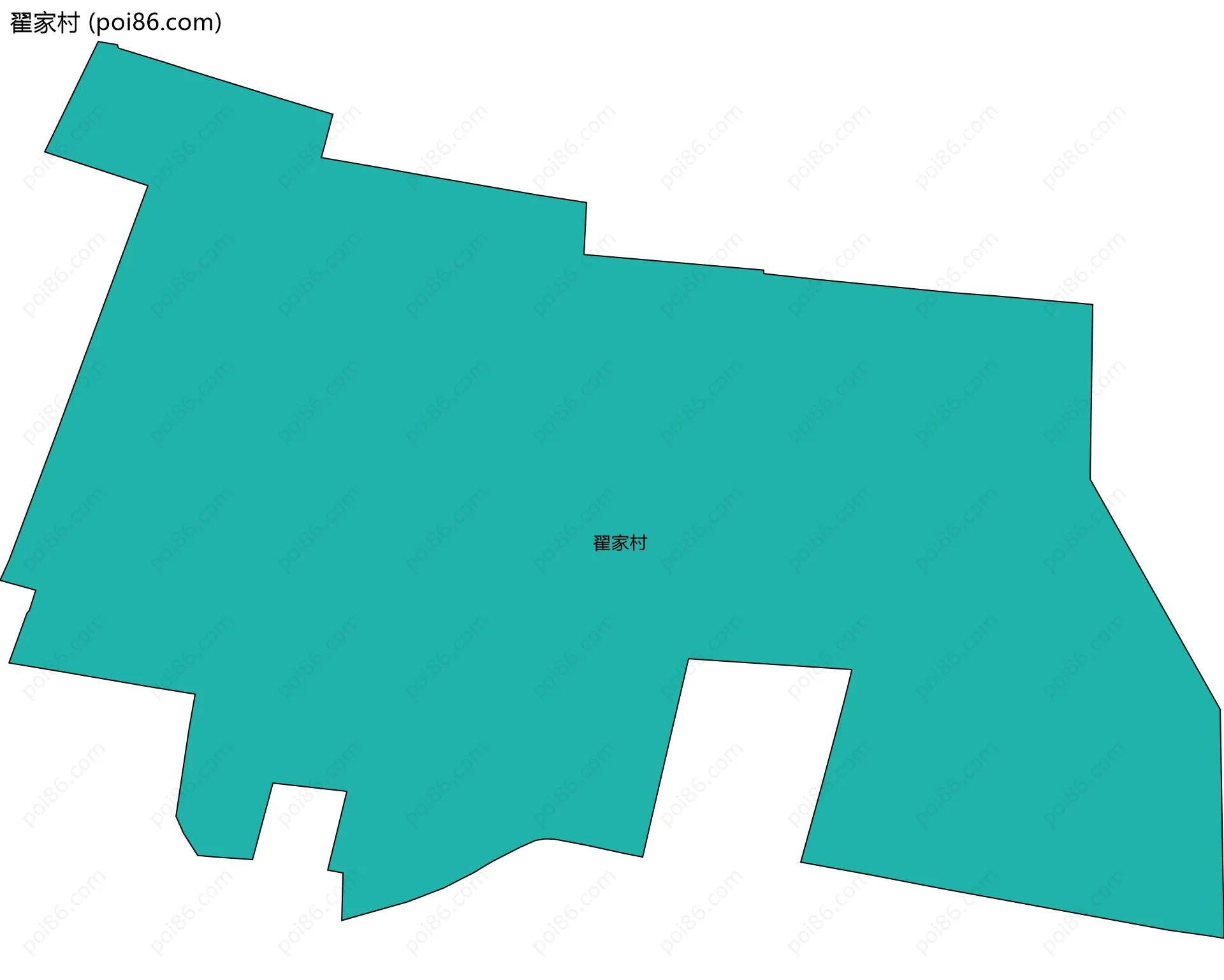 翟家村边界地图