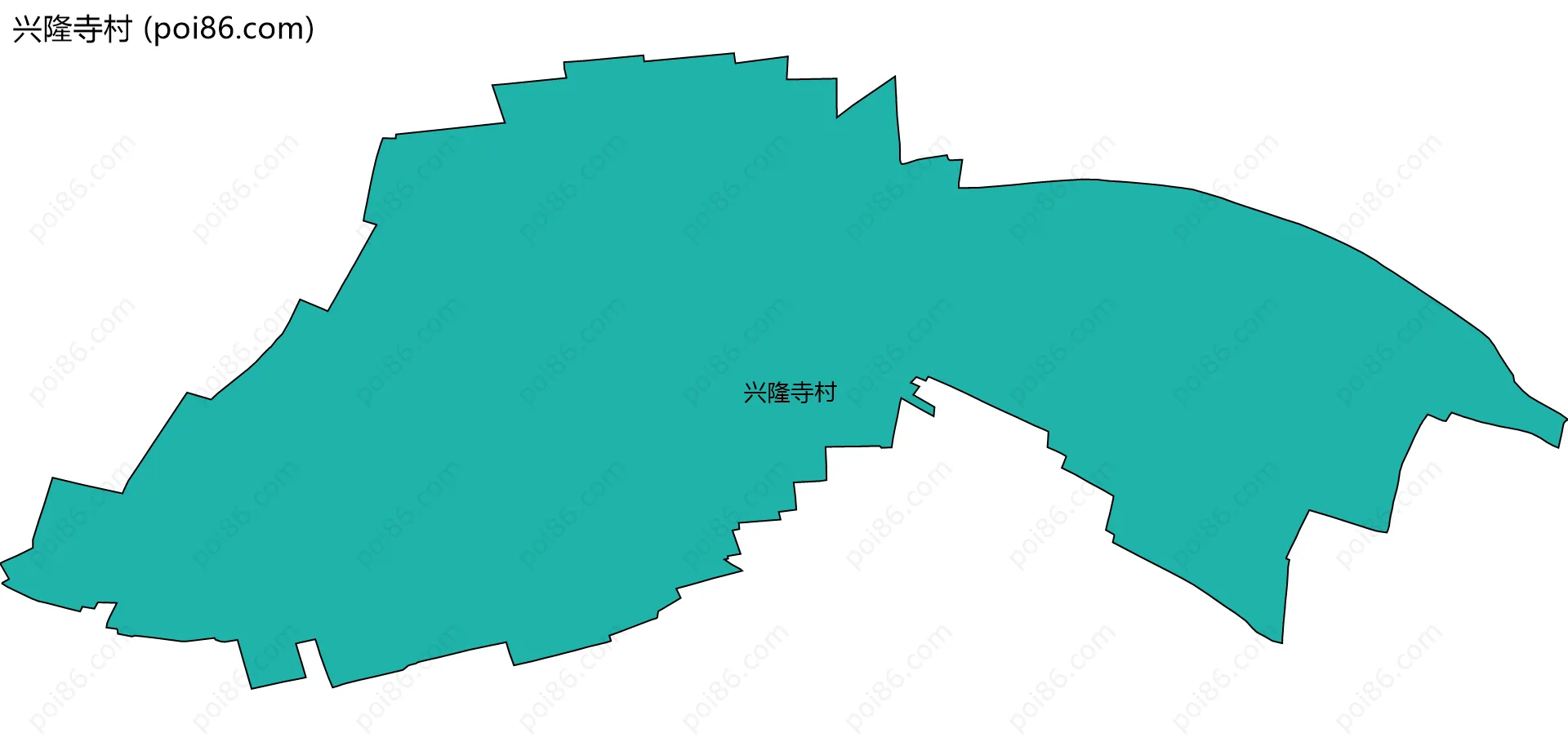 兴隆寺村边界地图
