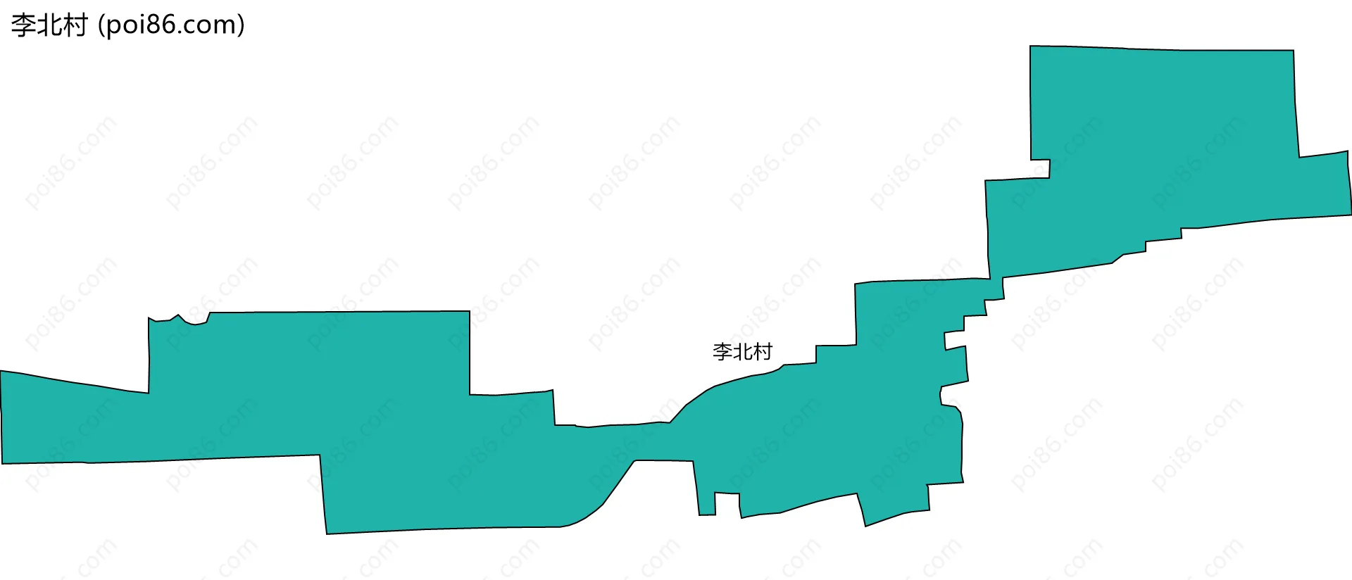李北村边界地图