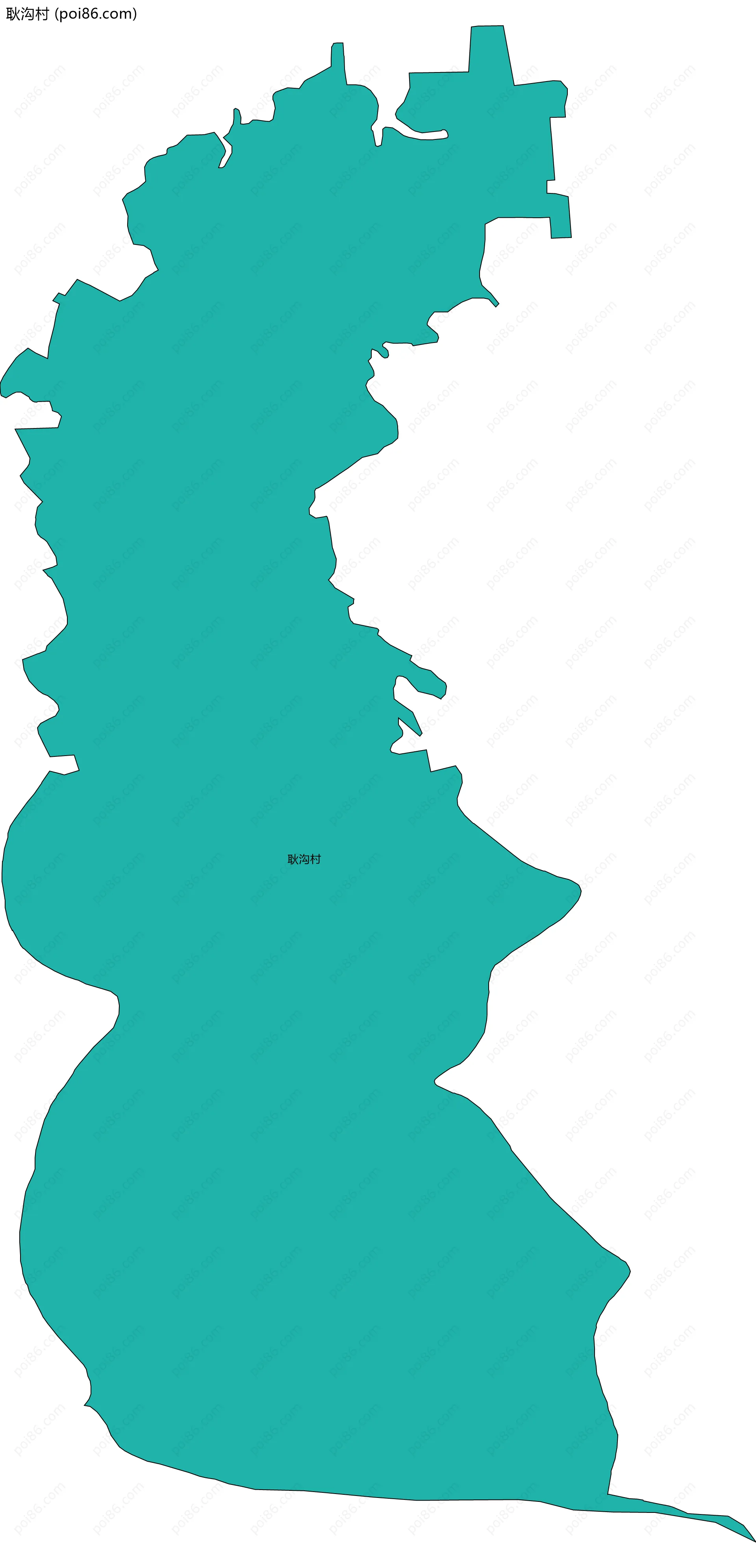 耿沟村边界地图