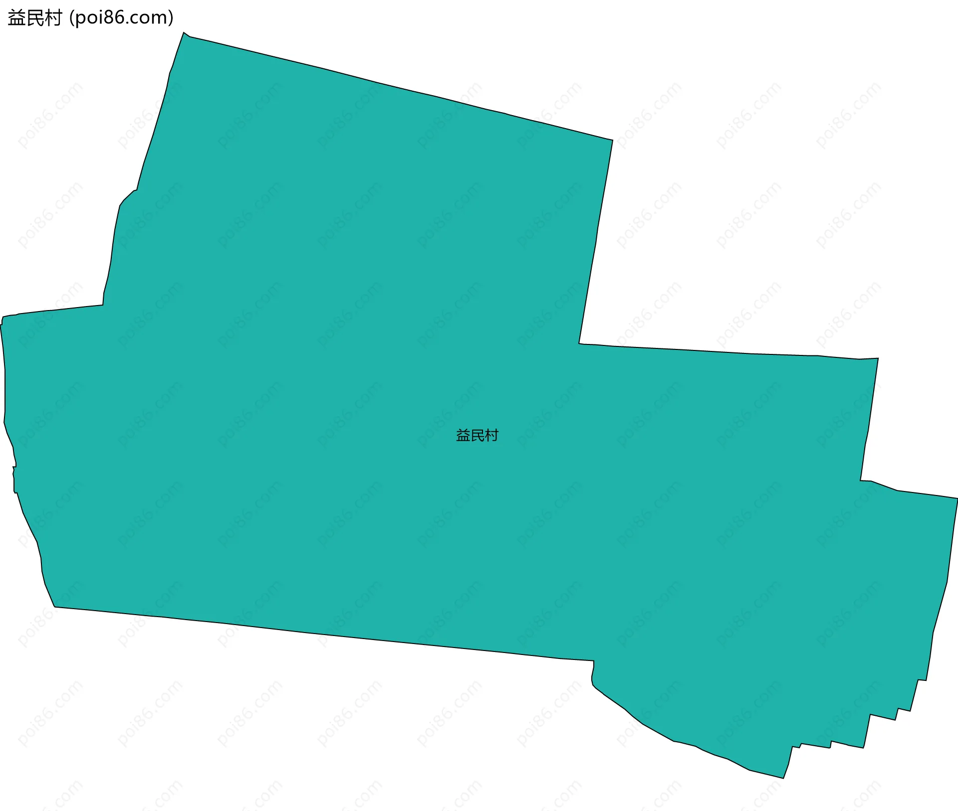 益民村边界地图