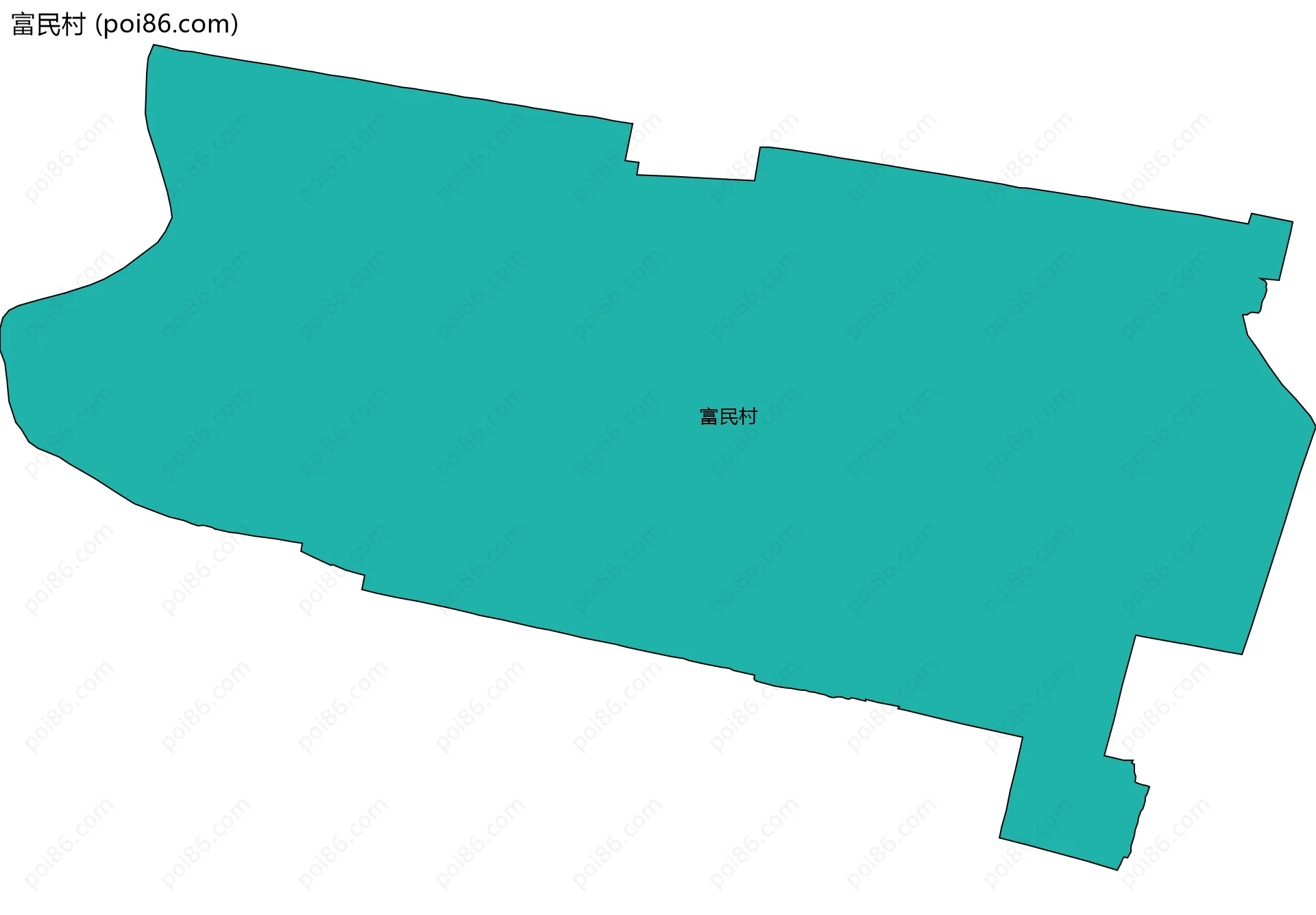 富民村边界地图