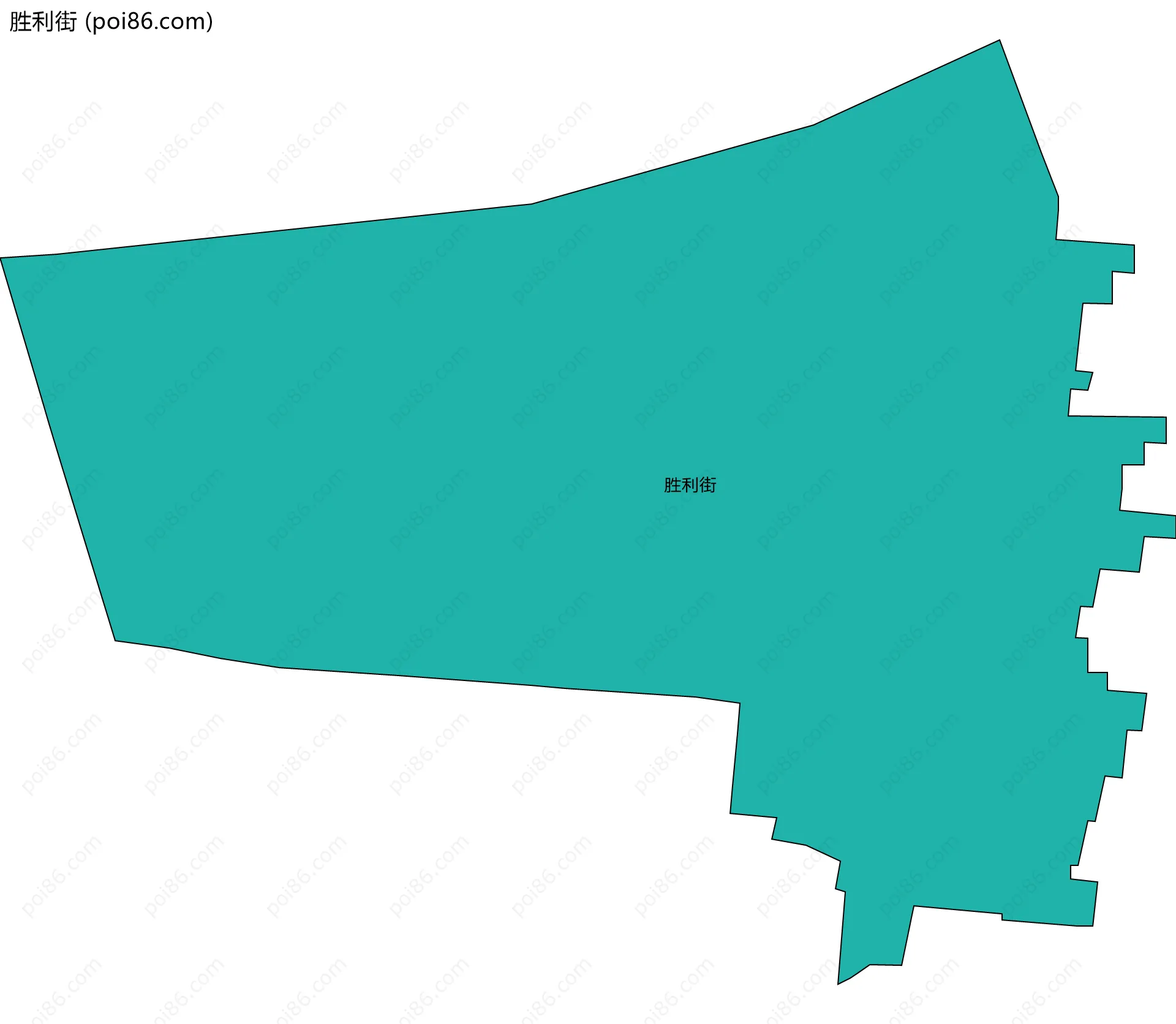 胜利街边界地图