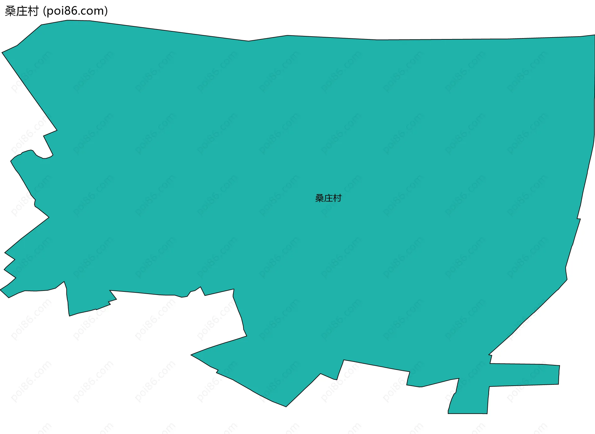 桑庄村边界地图