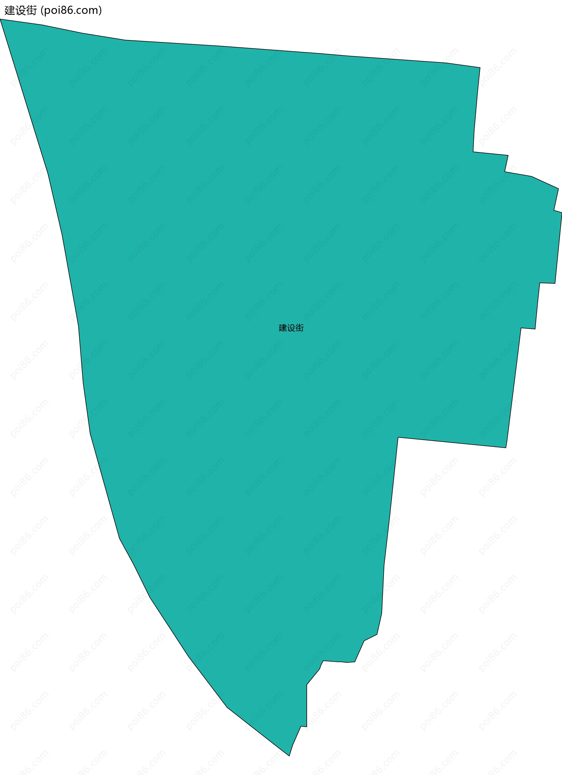 建设街边界地图