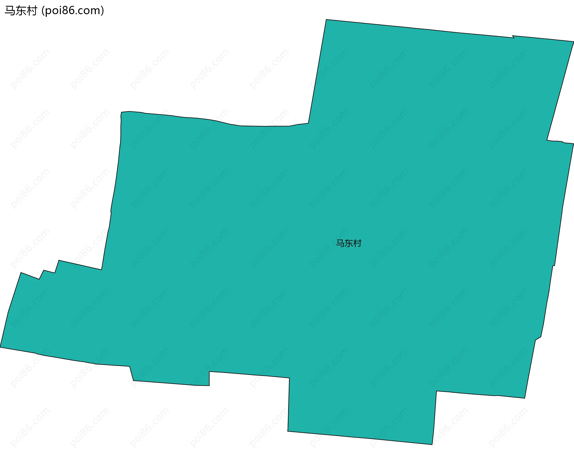 马东村边界地图